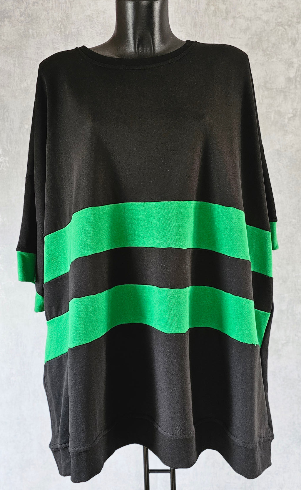 Oversize Damen Tunika mit Streifen