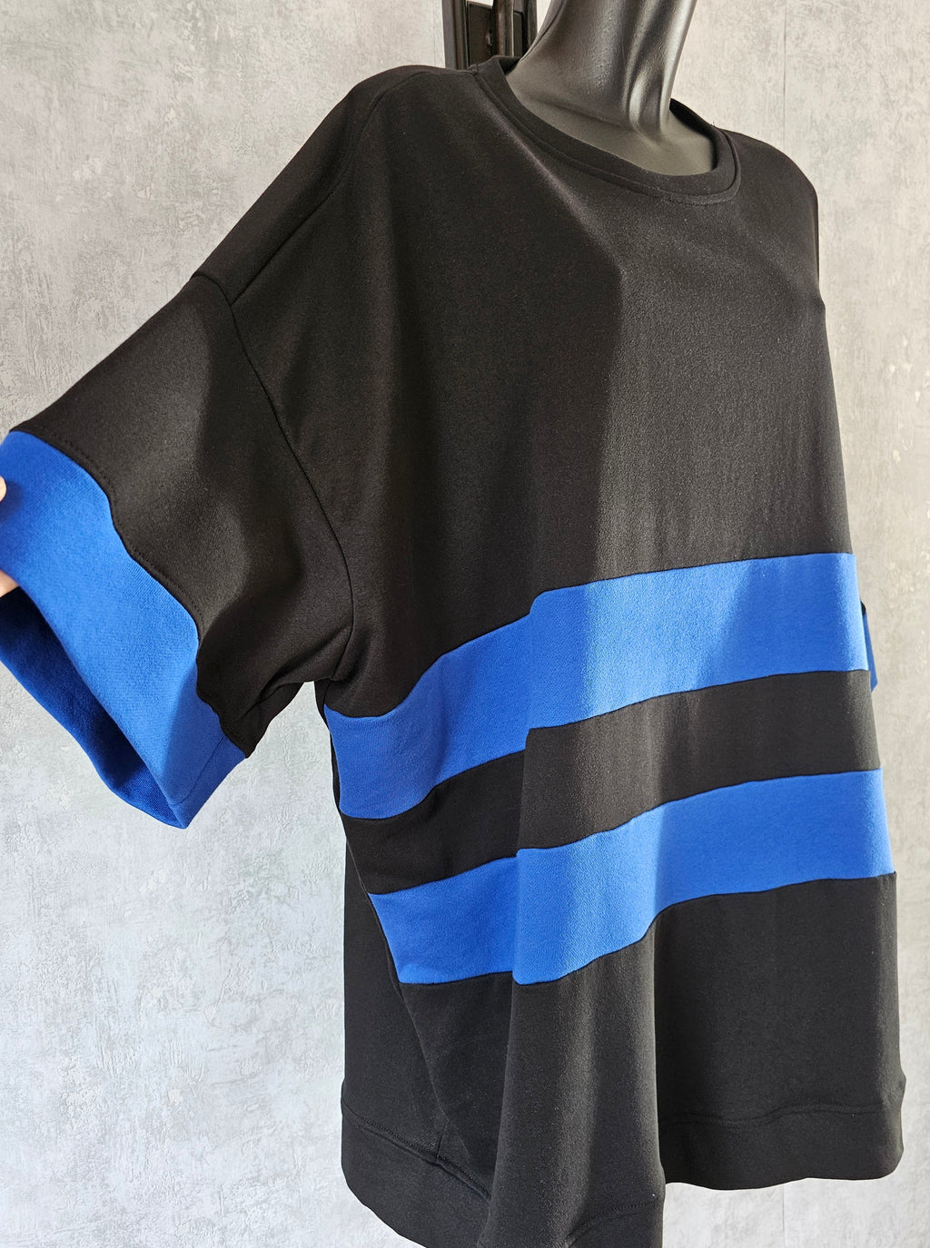 Oversize Damen Tunika mit Streifen