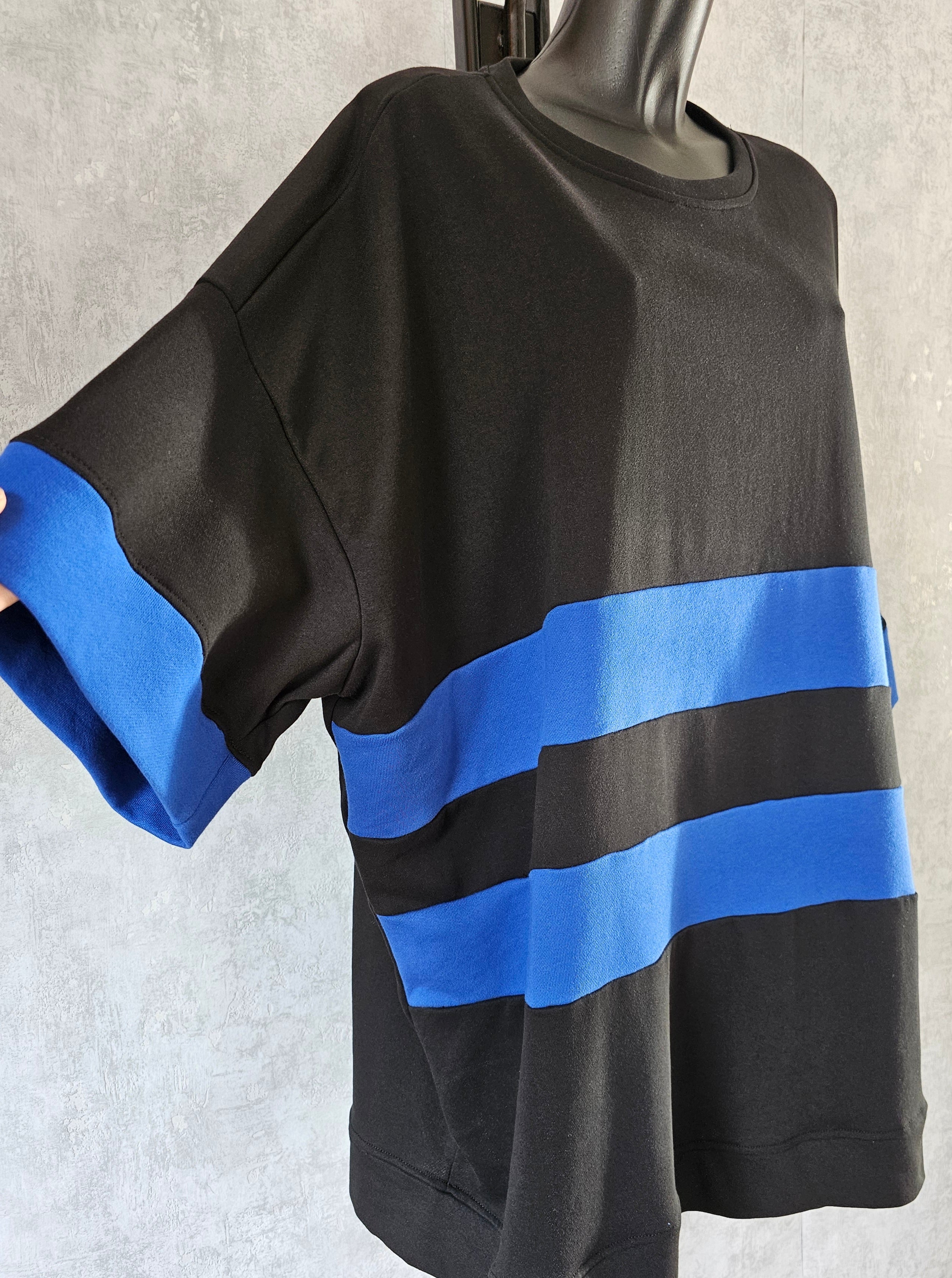 Oversize Damen Tunika mit Streifen