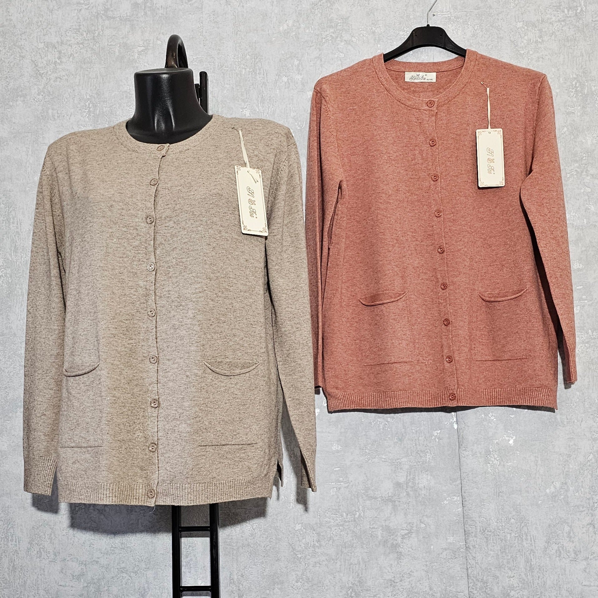 Damen-Cardigan 2XL/3XL – Plus Size Strick mit Kaschmir