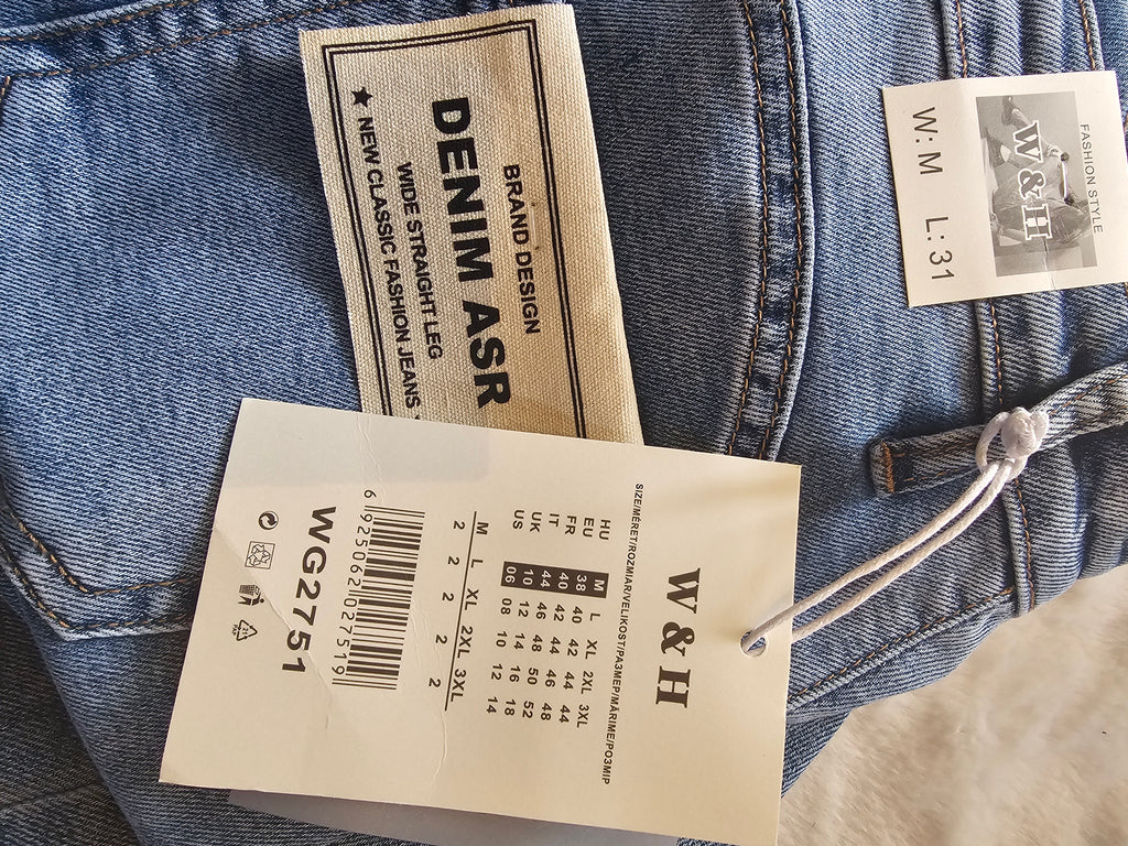 Premium Wide Leg Jeans für Damen – High Waist Denim | WG2751