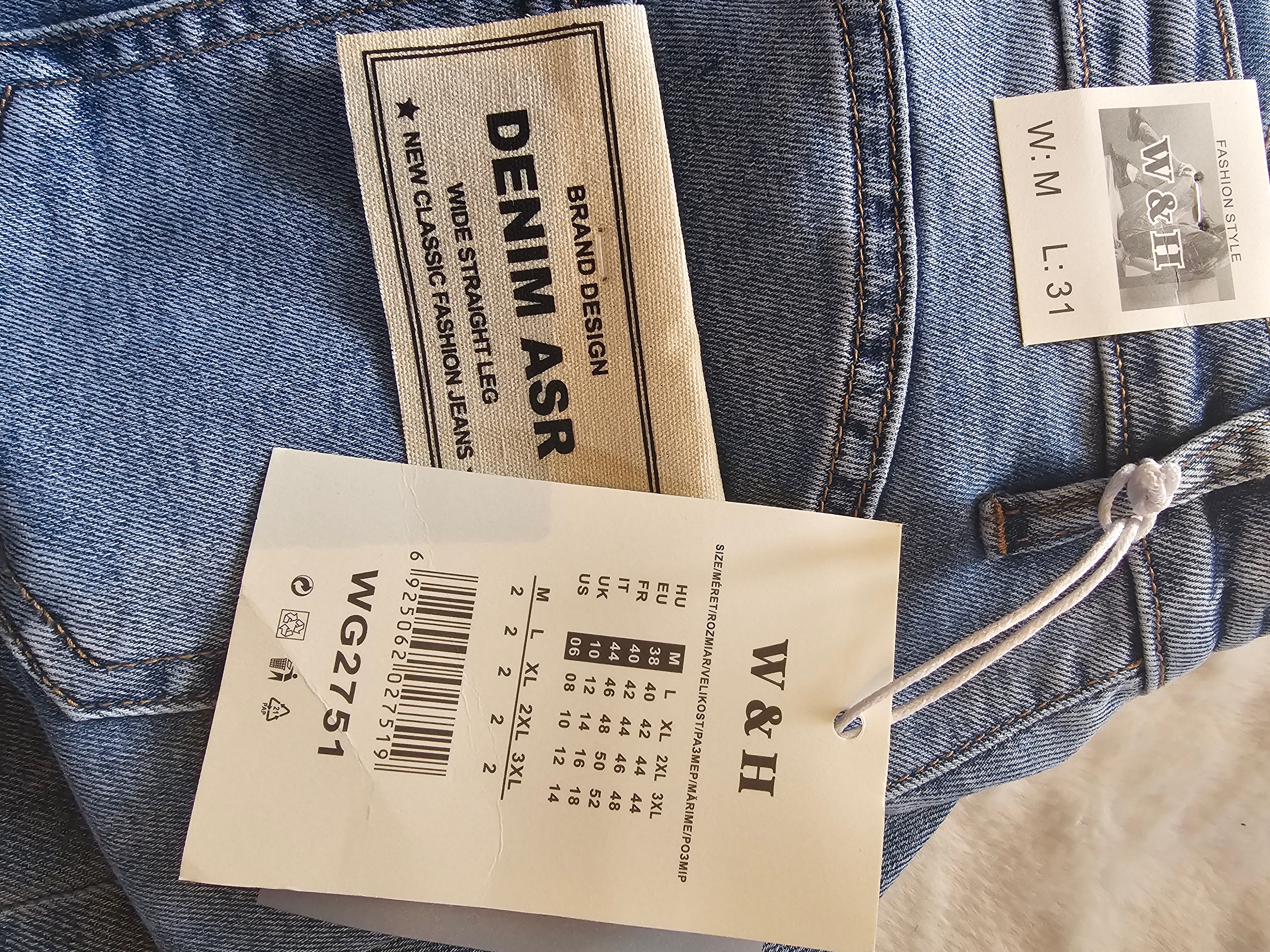 Premium Wide Leg Jeans für Damen – High Waist Denim | WG2751