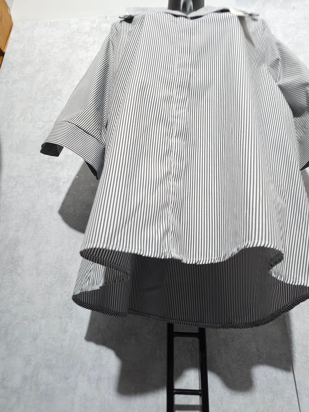 Gestreifte Oversize Bluse / Tunika – Made in Italy bis 3xl