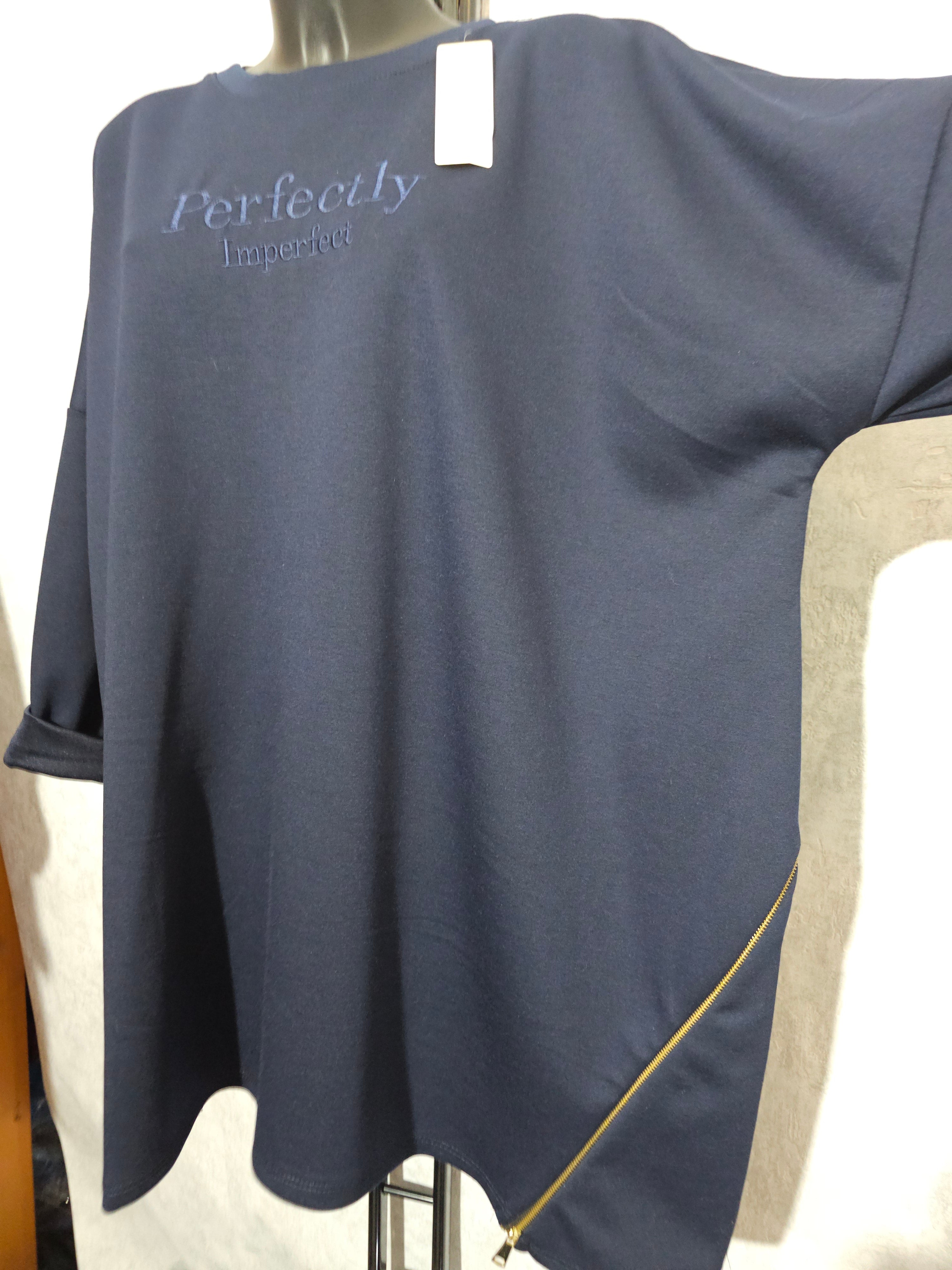 Oversize Tunika “Perfectly Imperfect” – Made in Italy – 3XL–5XL – Weich, Elastisch & Modern