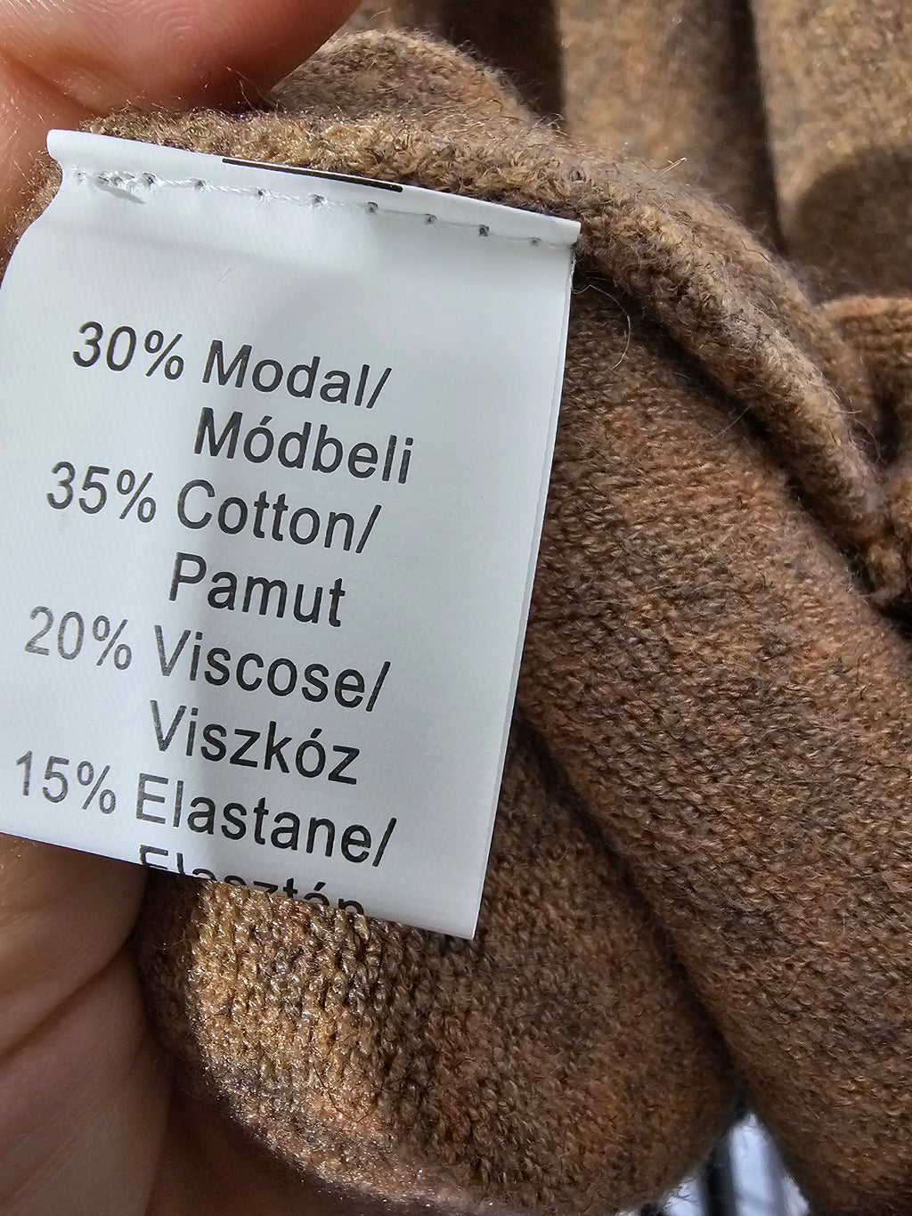 Oversize Rollkragen Strickpullover – Beige | L/XL