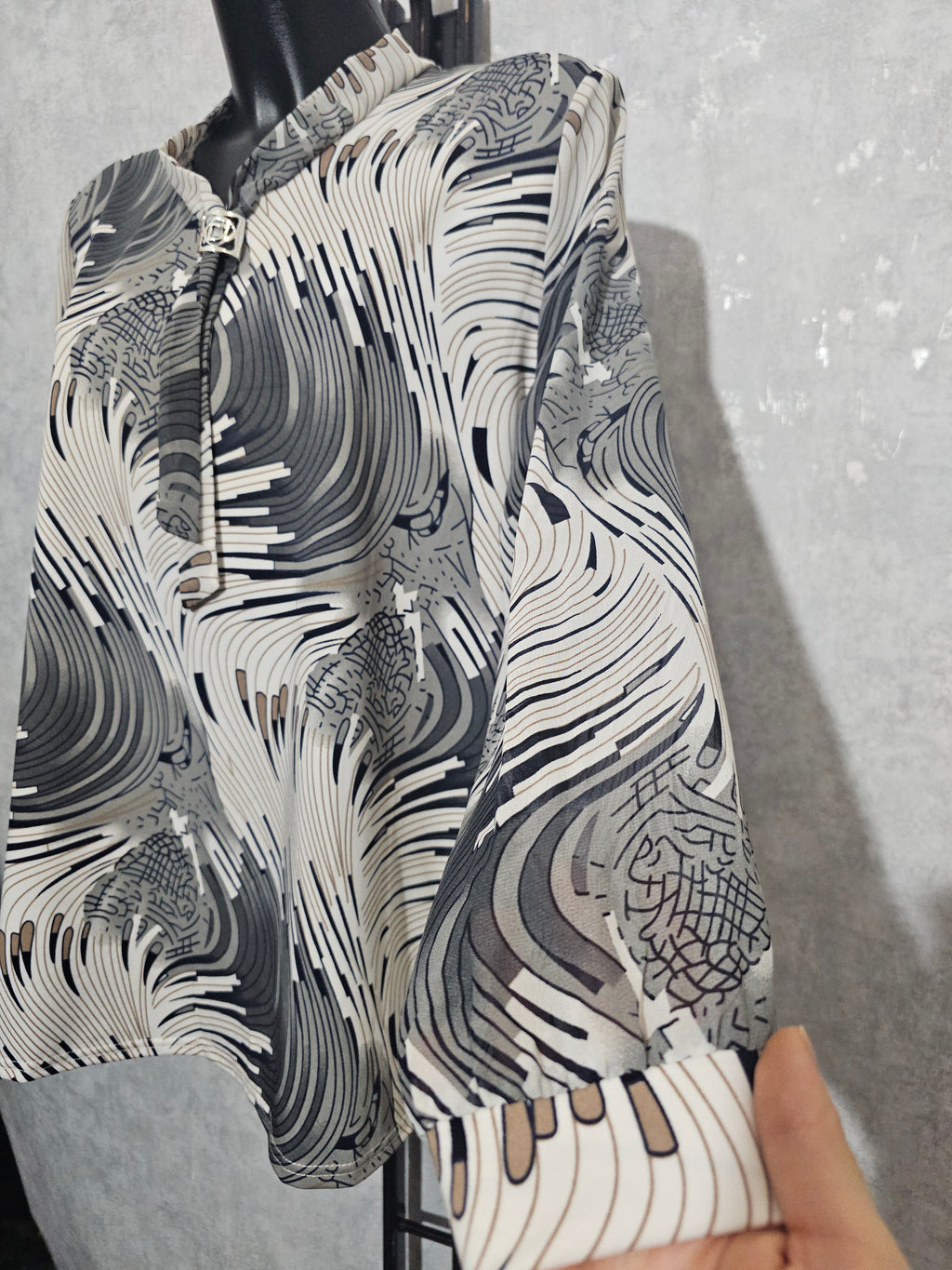 Elegante Damenbluse DALIA  – Made in Polen L-4XL