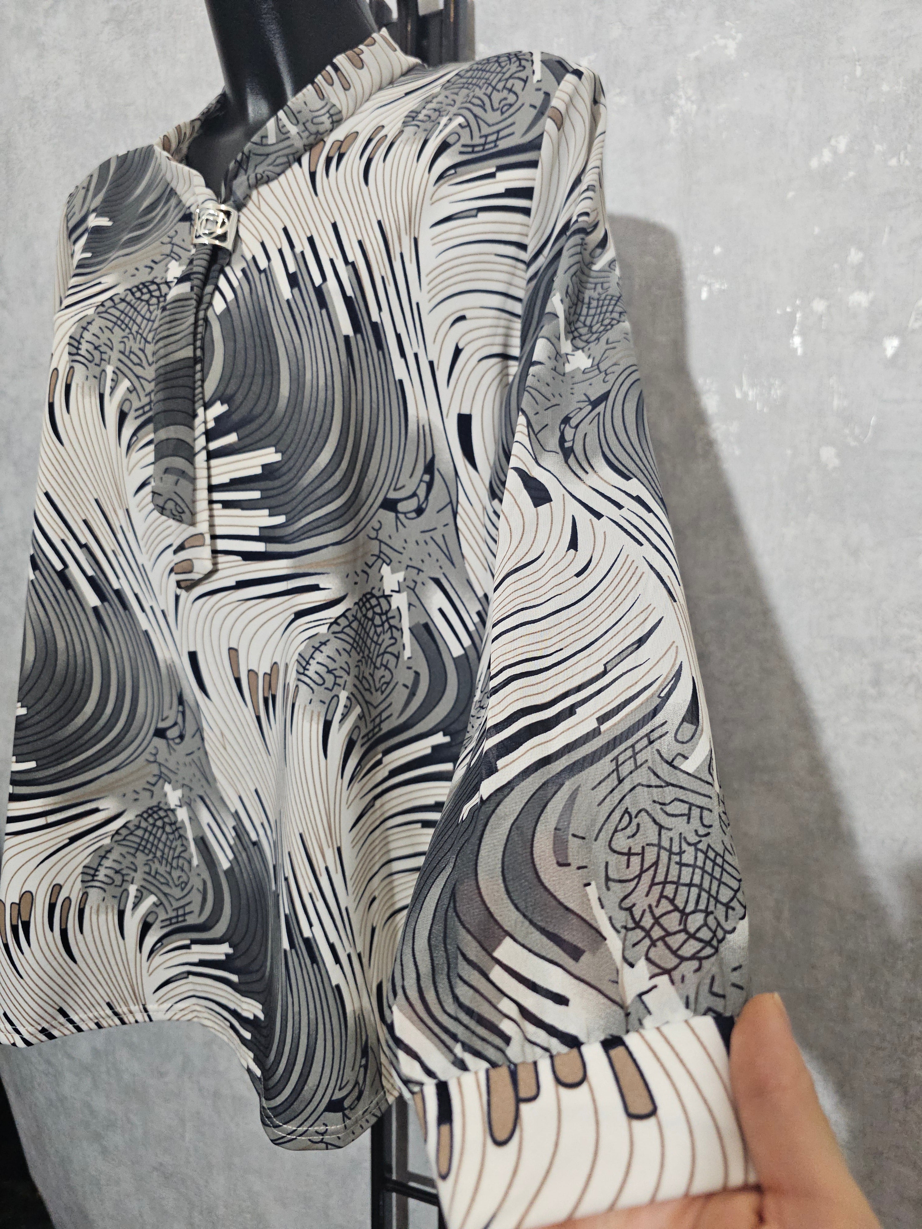 Elegante Damenbluse DALIA  – Made in Polen L-4XL