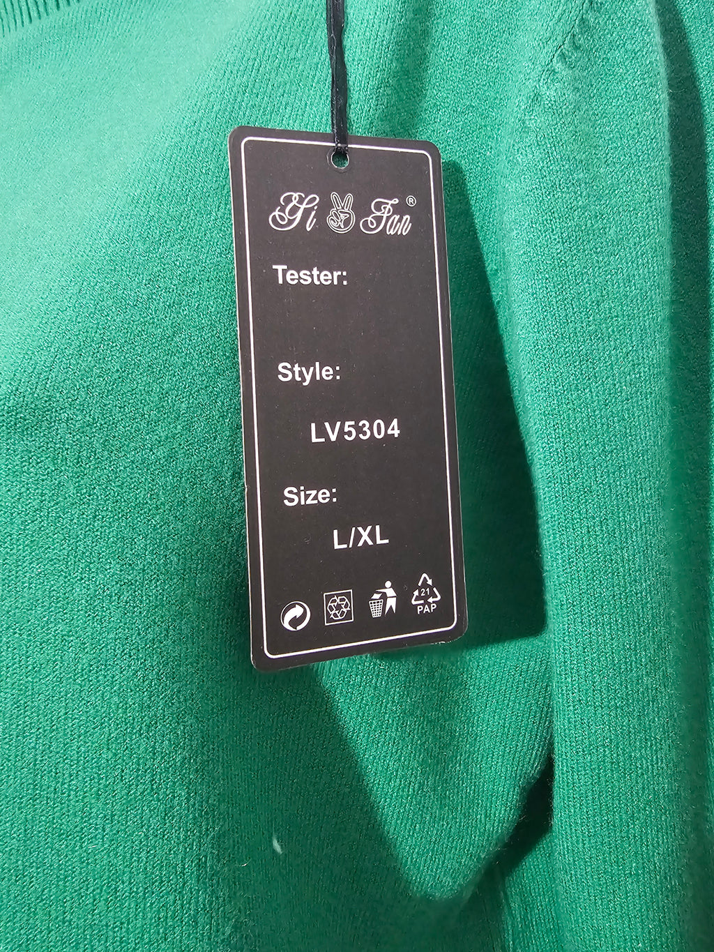 Grüner Rollkragenpullover – weich, warm & hochwertig – L/X