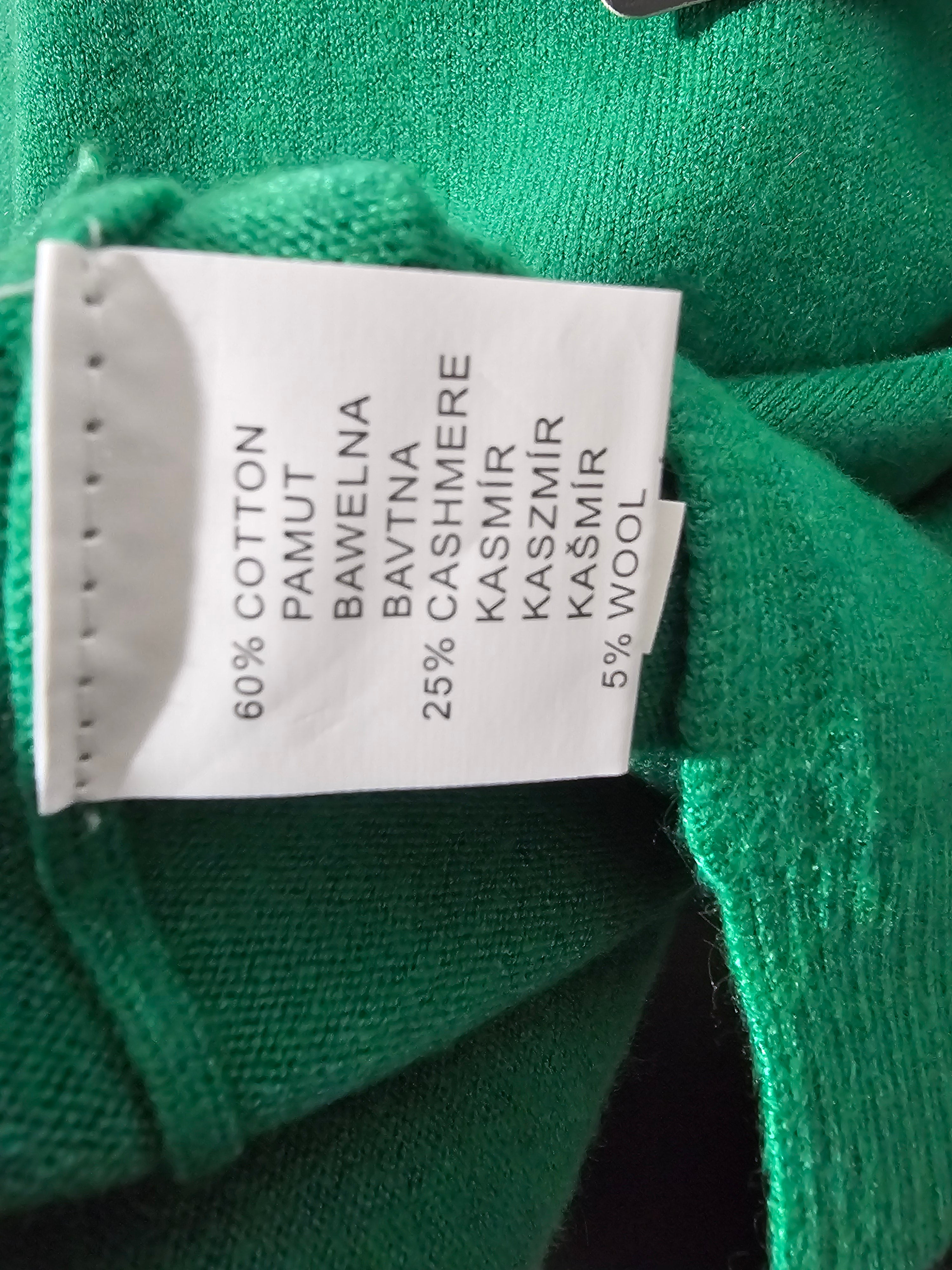 Grüner Rollkragenpullover – weich, warm & hochwertig – L/X