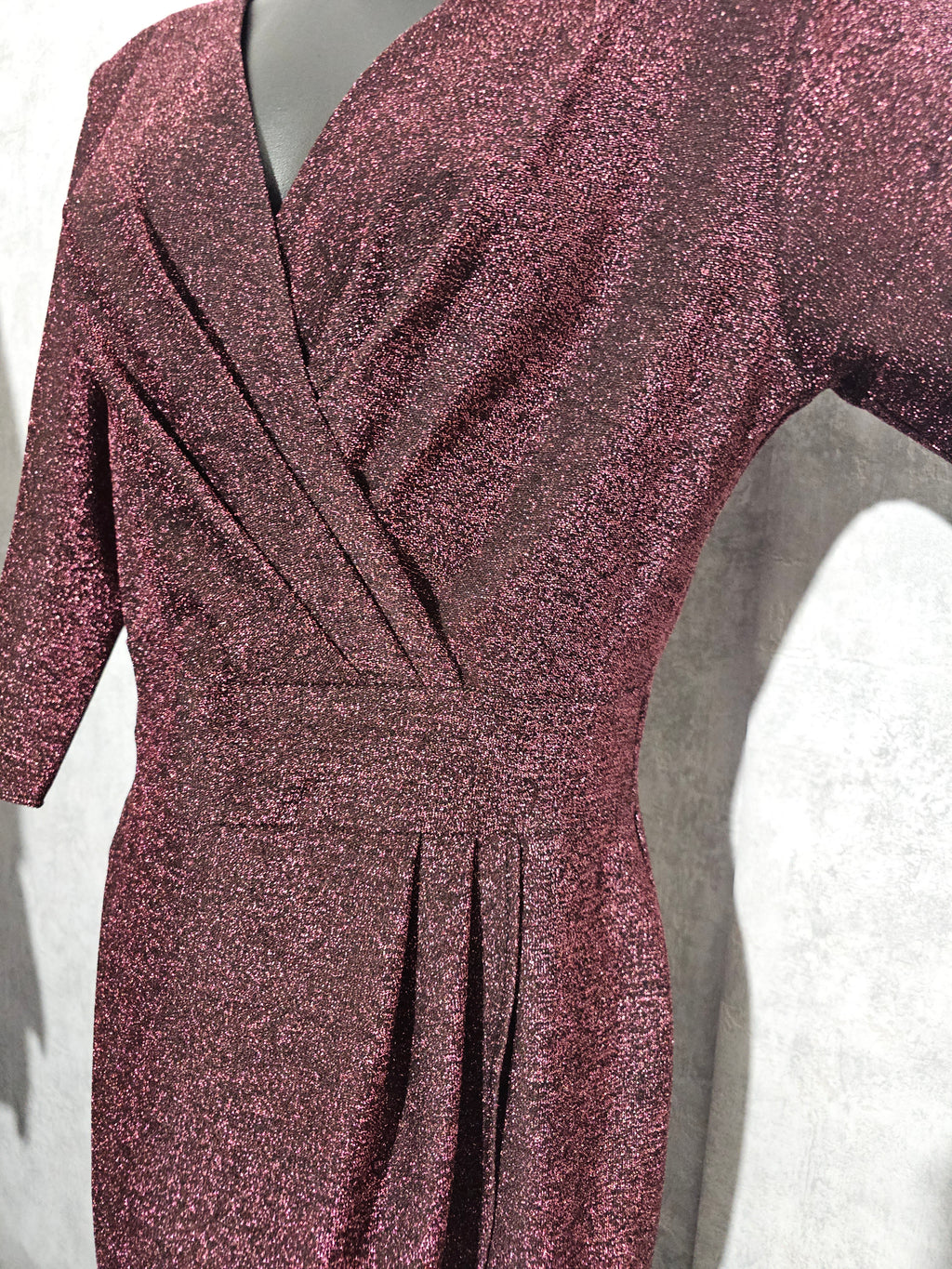 Festliches Glitzerkleid – Rosa | 46 & 52