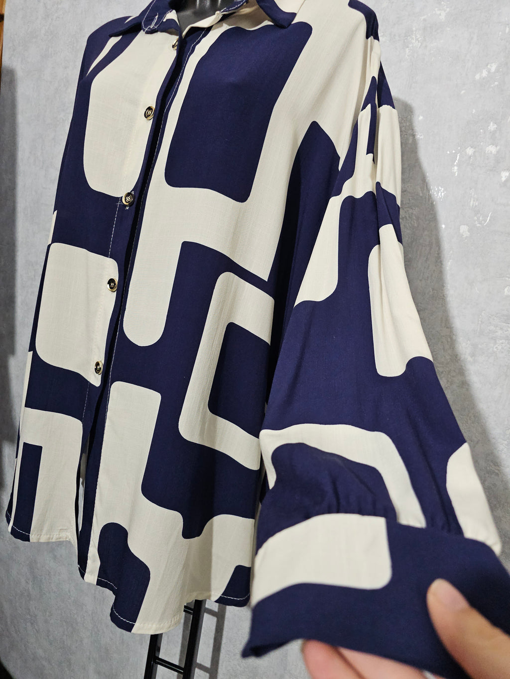 Elegante Oversize-Bluse für Damen – Made in Italy – XXL bis XXXL