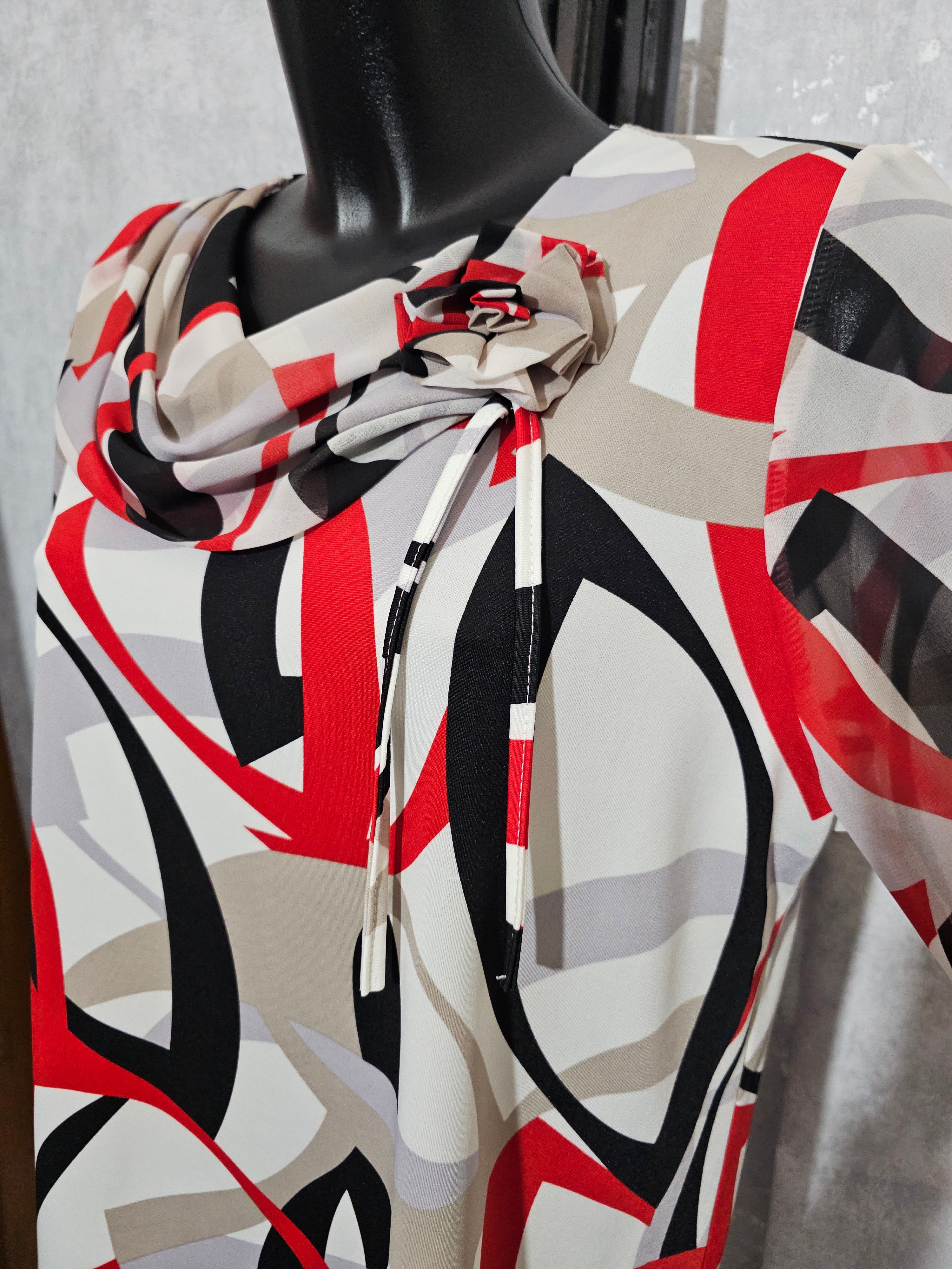 Elegante Damenbluse mit Muster – Lockerer Schnitt | L–4XL