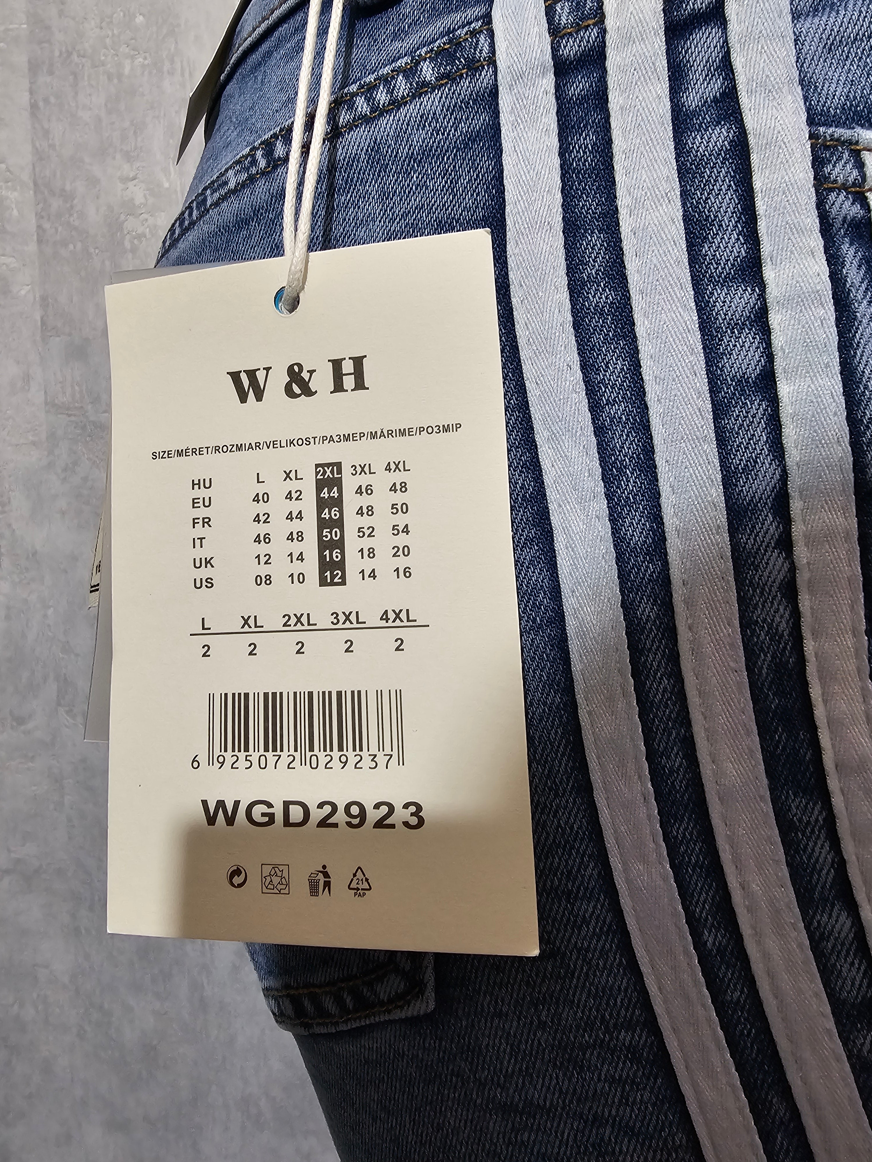 Wide Leg Jeans mit Streifen, L bis 4XL