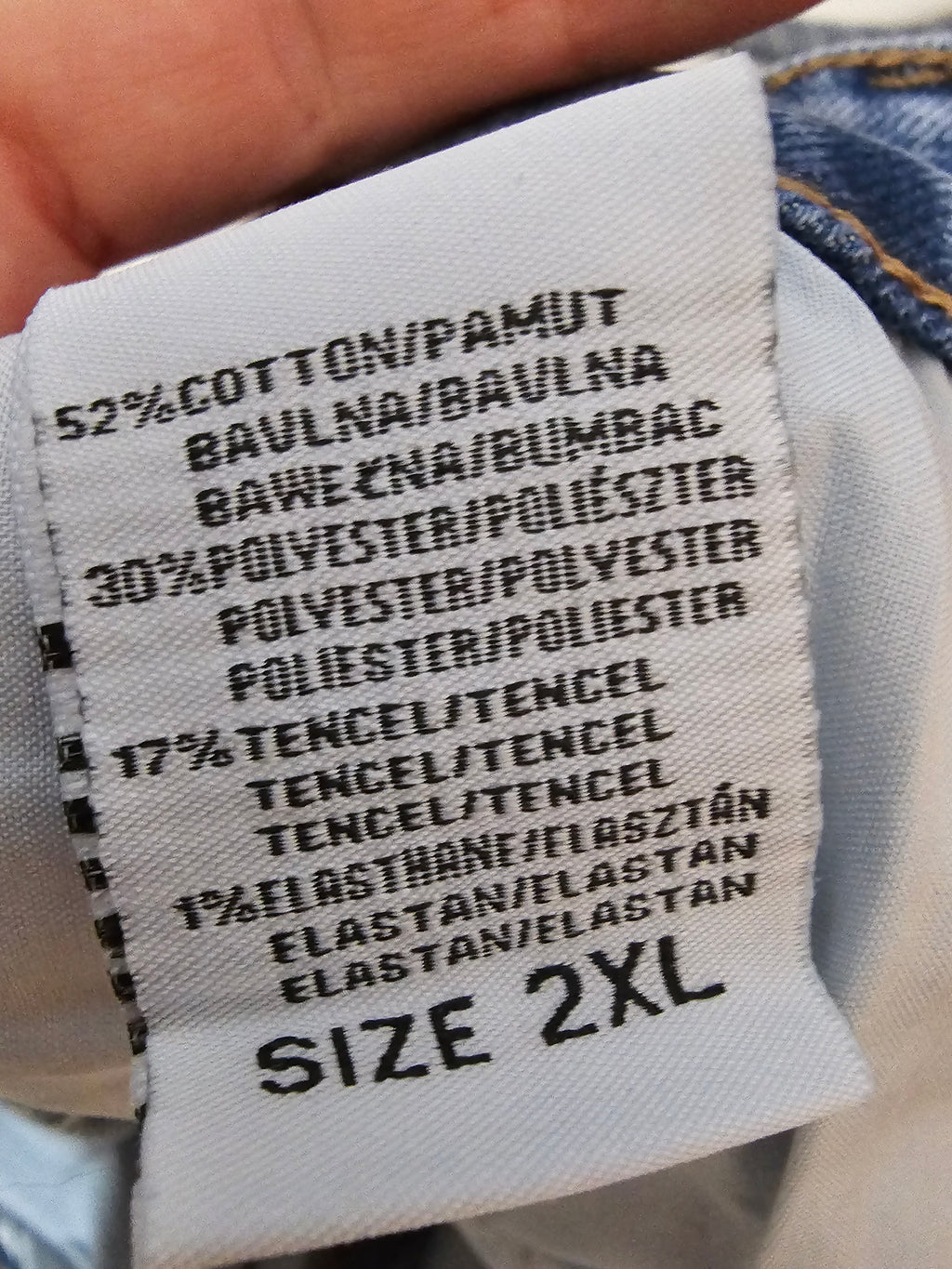 Wide Leg Jeans mit Streifen, L bis 4XL