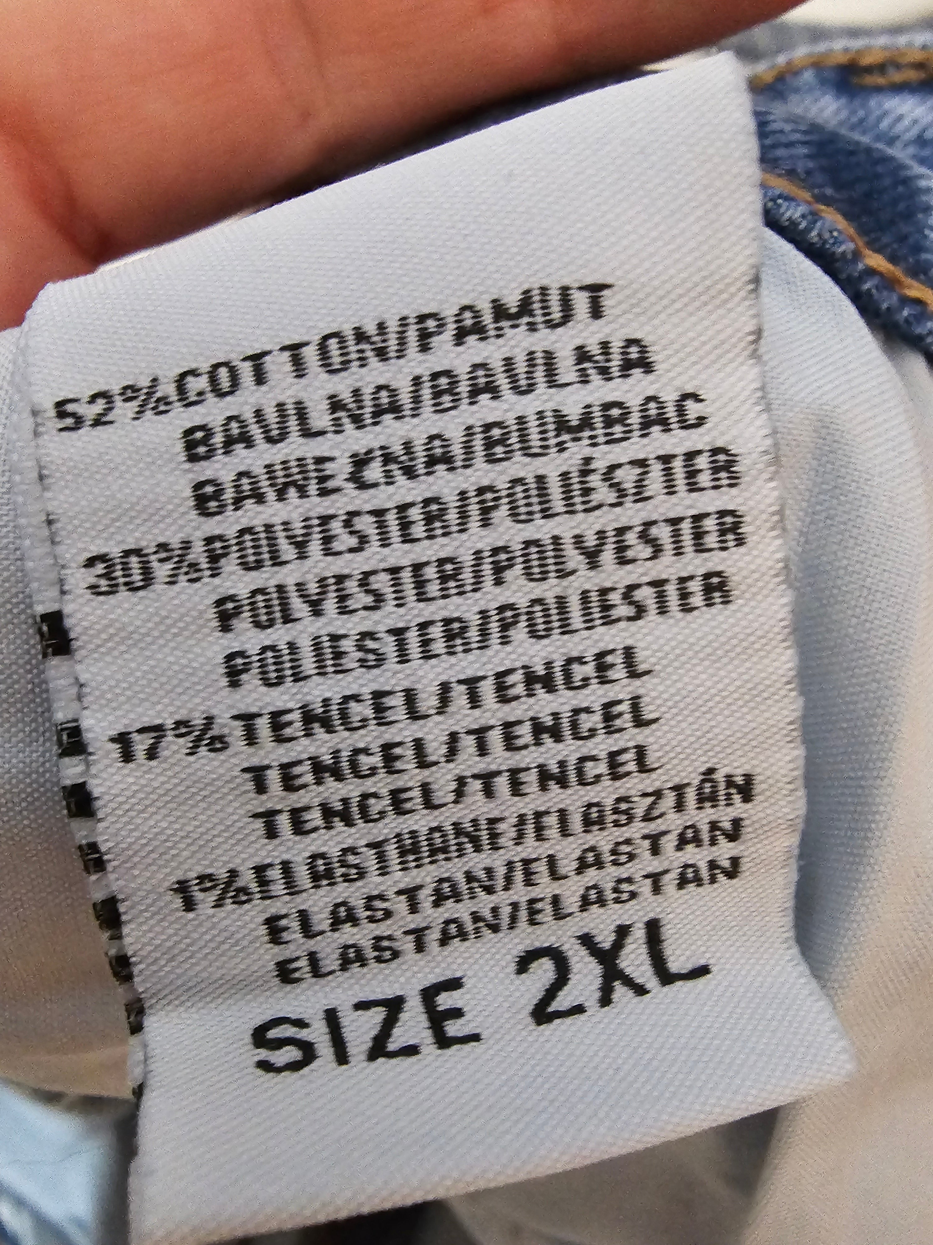 Wide Leg Jeans mit Streifen, L bis 4XL