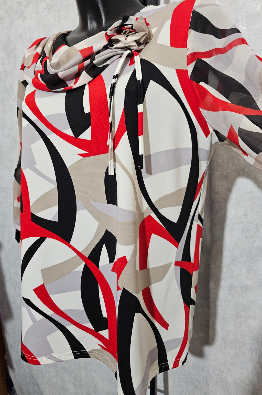 Elegante Damenbluse mit Muster – Lockerer Schnitt | L–4XL