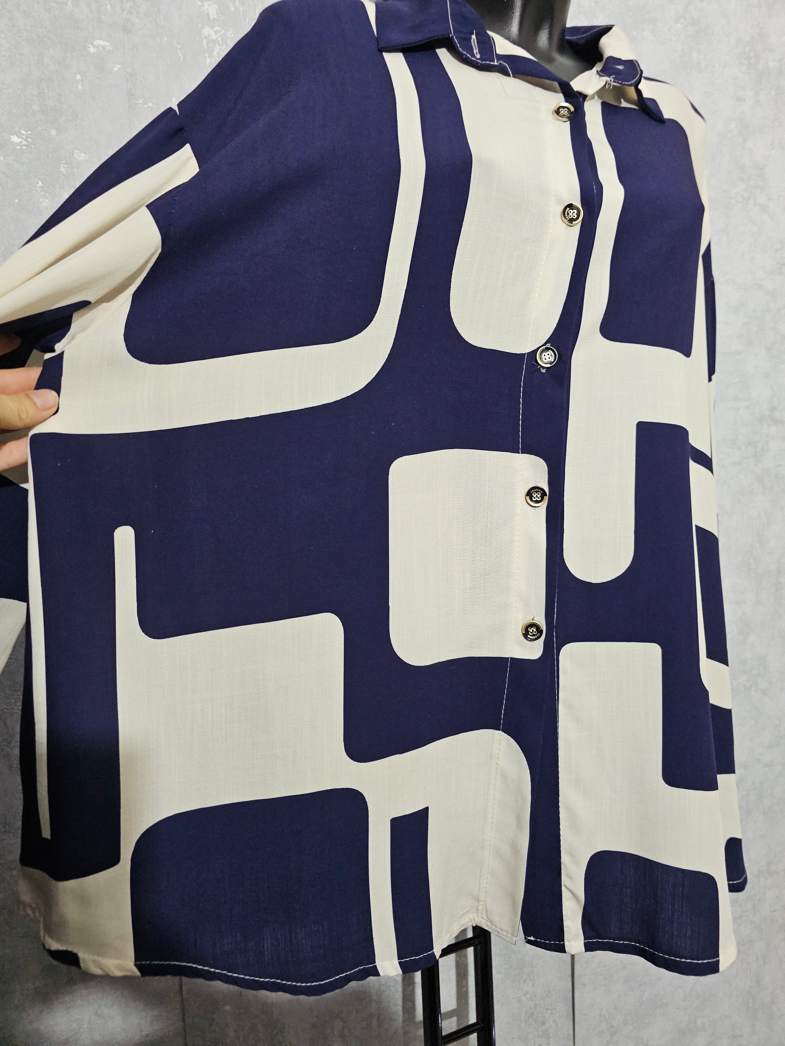 Elegante Oversize-Bluse für Damen – Made in Italy – XXL bis XXXL