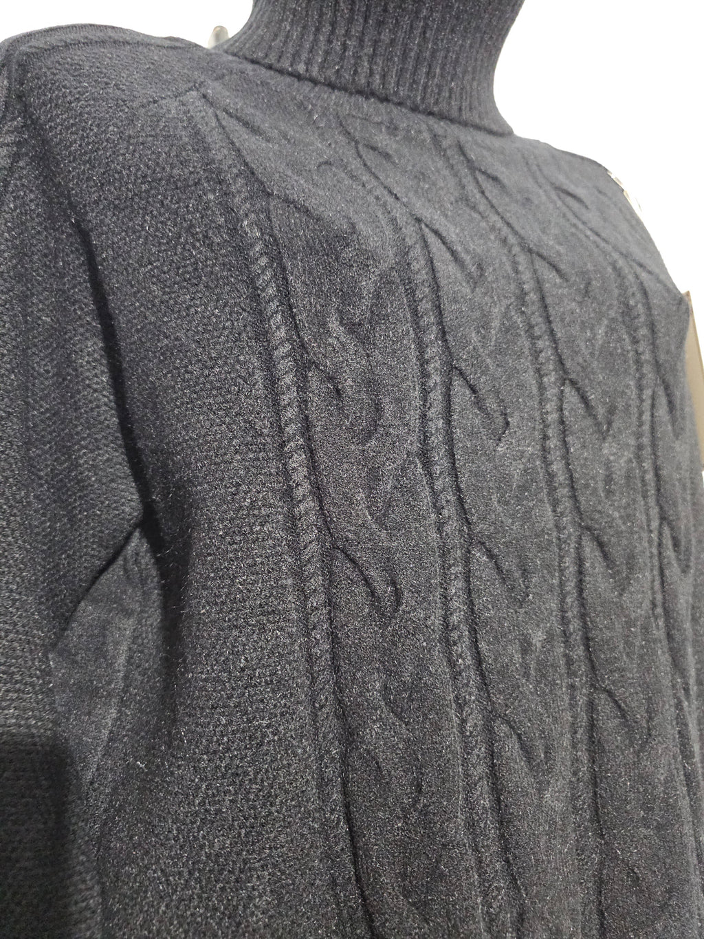 Damen Rollkragenpullover M/L – Weicher Strick, Warm & Elegant – Schwarz oder Creme– Winter Pullover