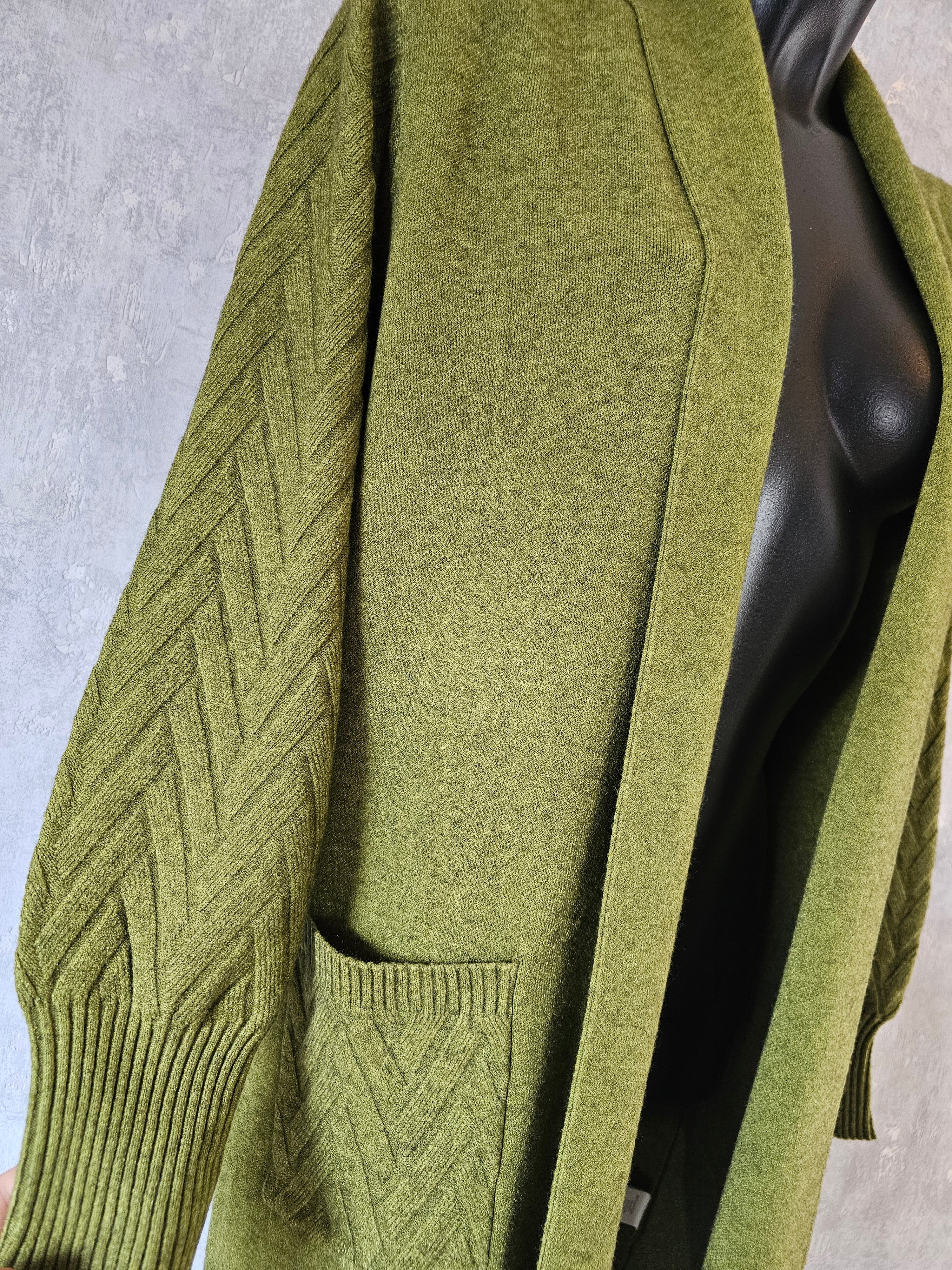 Eleganter Longcardigan mit Strickdetails – Perfekt für Herbst & Winter