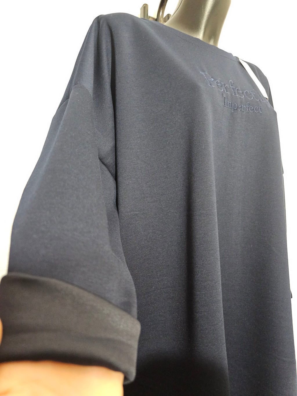 Oversize Tunika “Perfectly Imperfect” – Made in Italy – 3XL–5XL – Weich, Elastisch & Modern