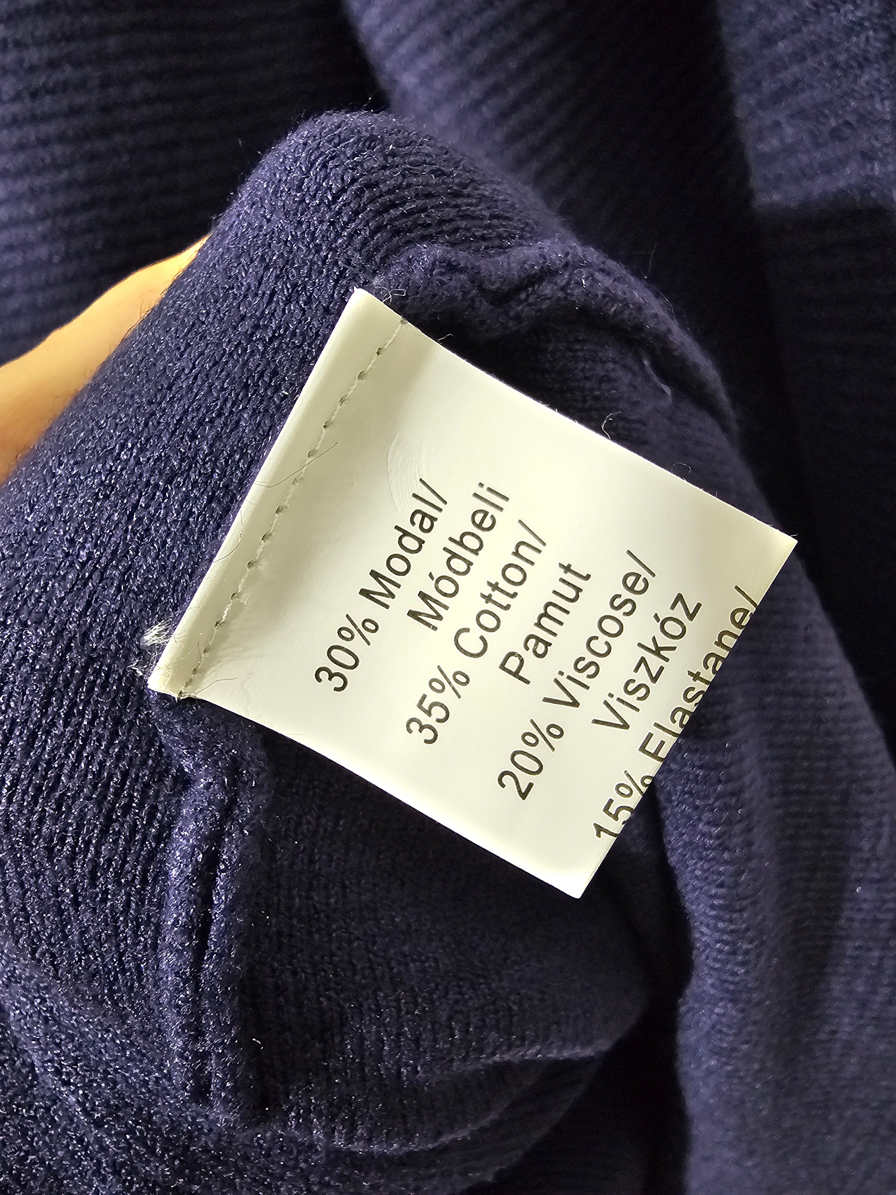 Oversize Strickkleid Damen • Elegant & Warm • Goldene Bienenknöpfe • L/XL – XL/XXL • Herbst/Winter • Premium Qualität – Bordeaux, Navy