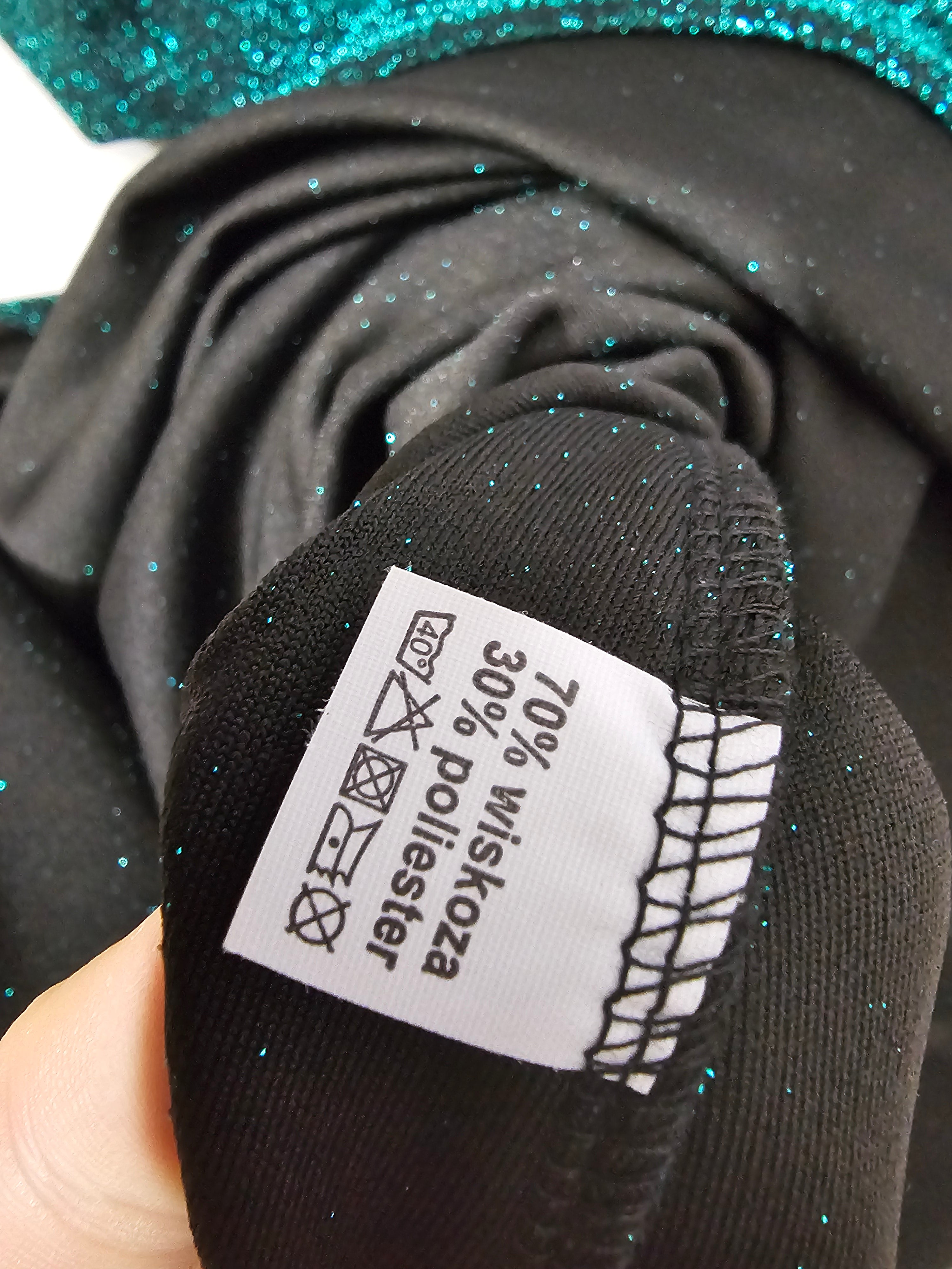 Festliches Glitzerkleid– Grün | 44-50