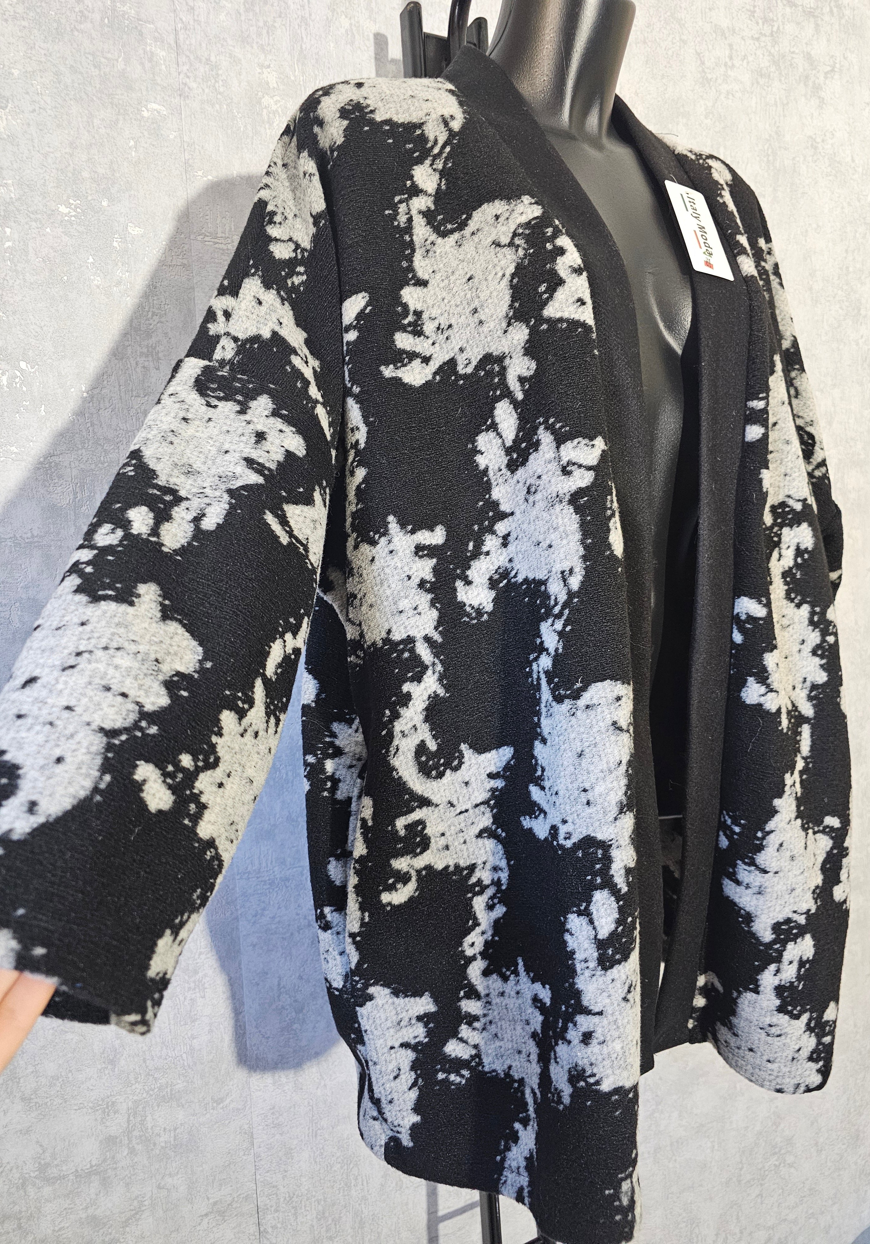 Oversize Cardigan mit Wolle – Made in Italy | Damen Strickjacke Plus Size