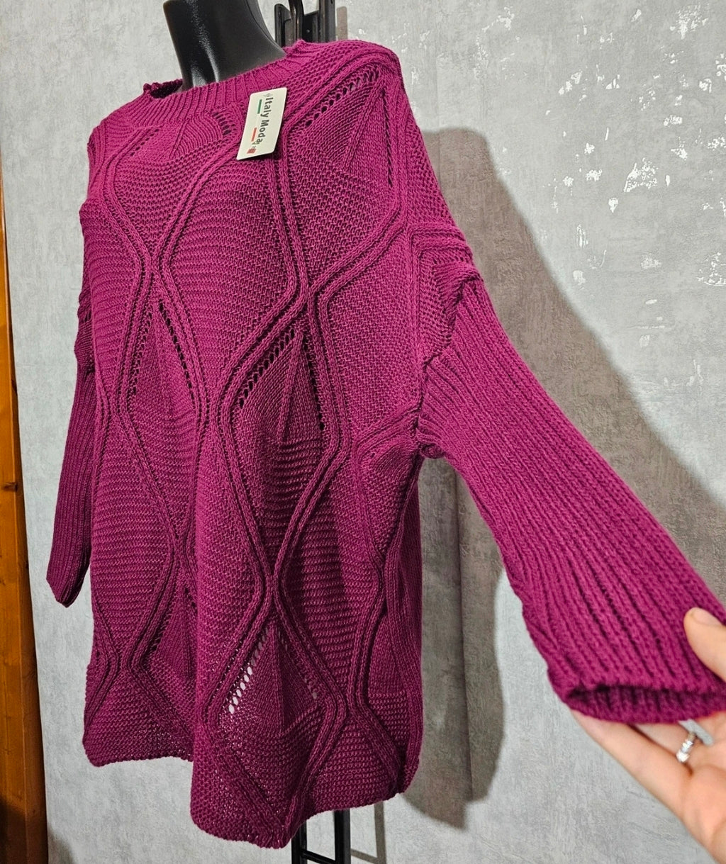 Strickpullover Oversize – XXL bis 4XL | Made in Italy