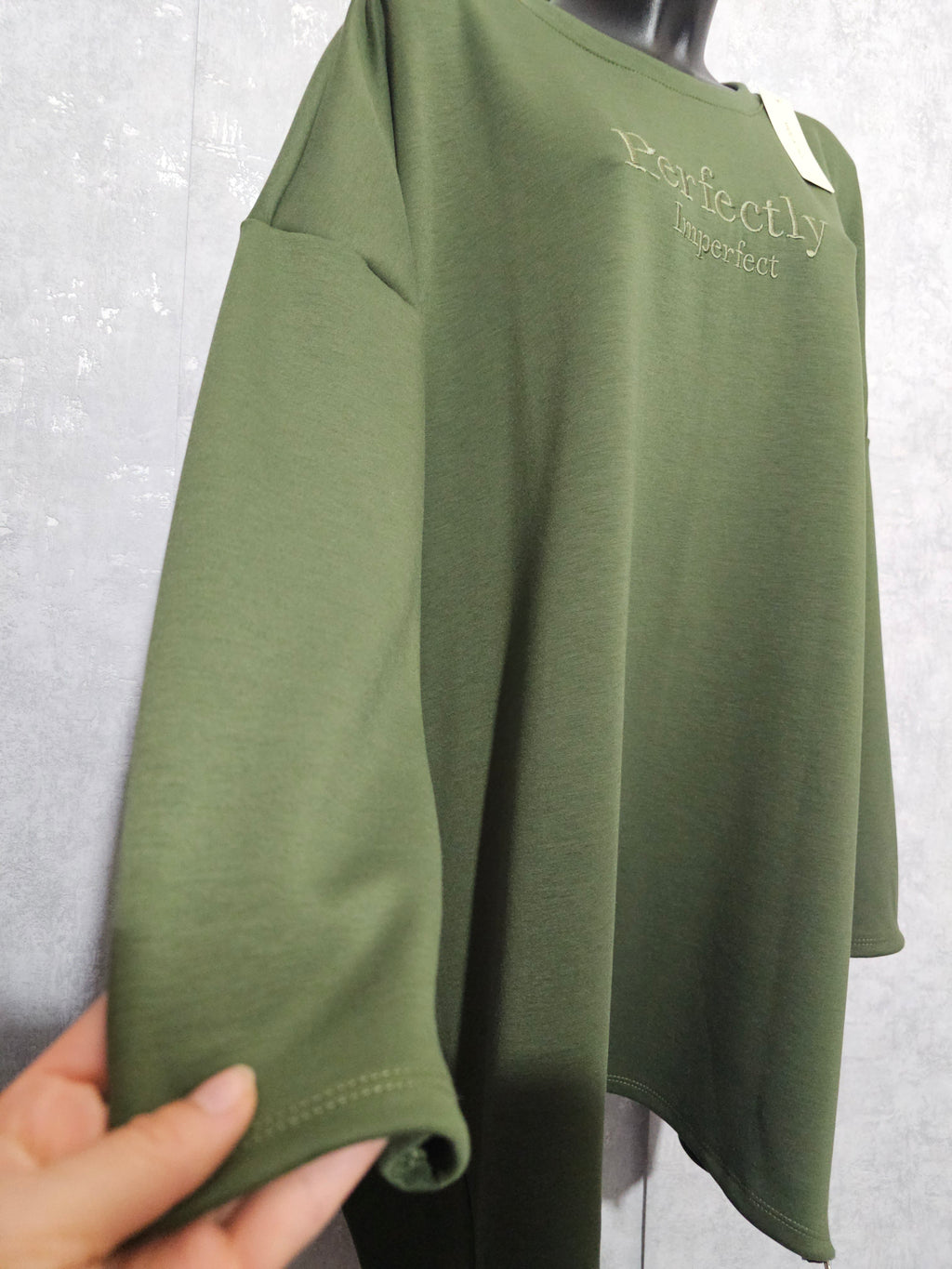 Oversize Tunika “Perfectly Imperfect” – Made in Italy – 3XL–5XL – Weich, Elastisch & Modern