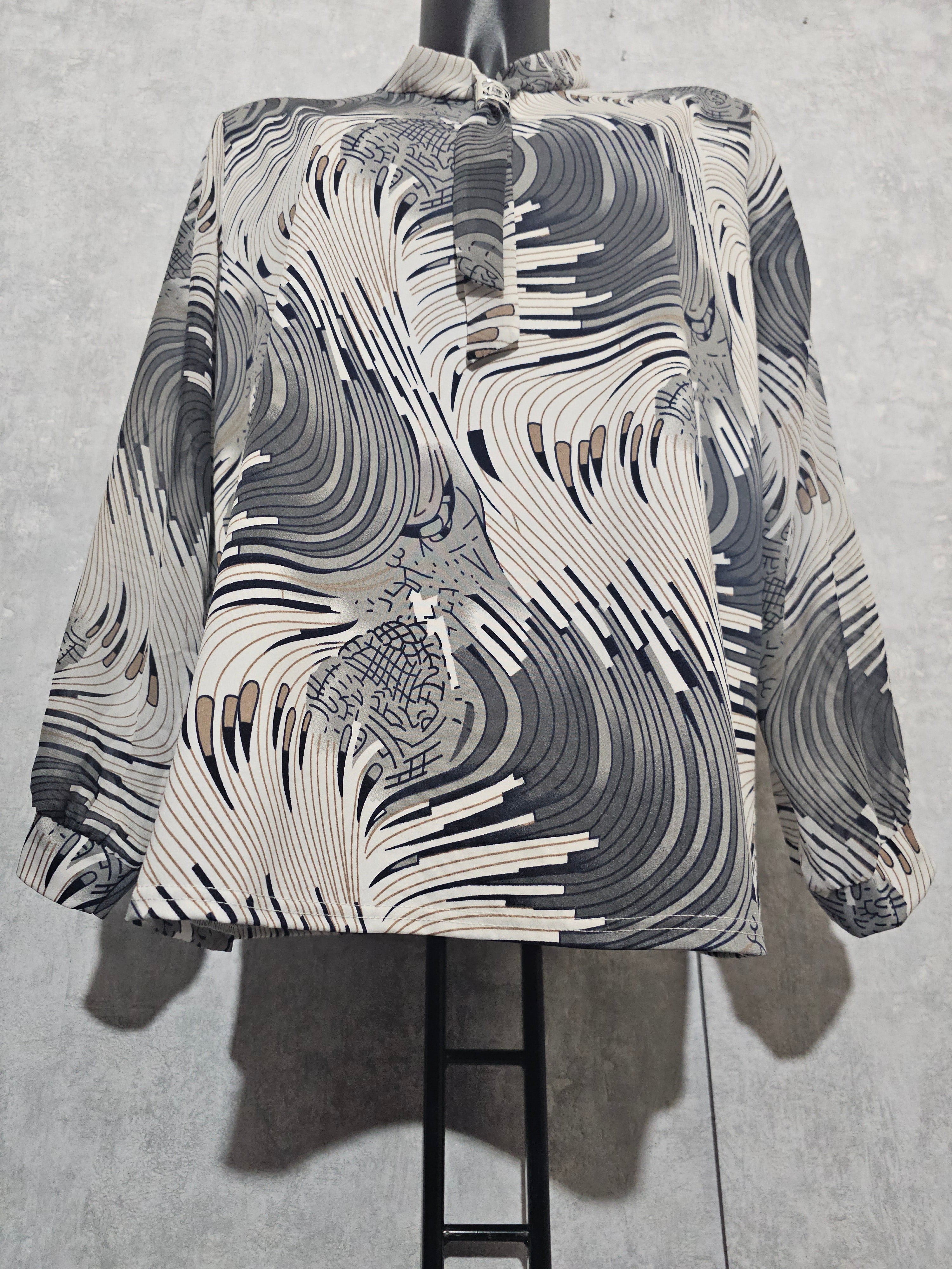 Elegante Damenbluse DALIA  – Made in Polen L-4XL