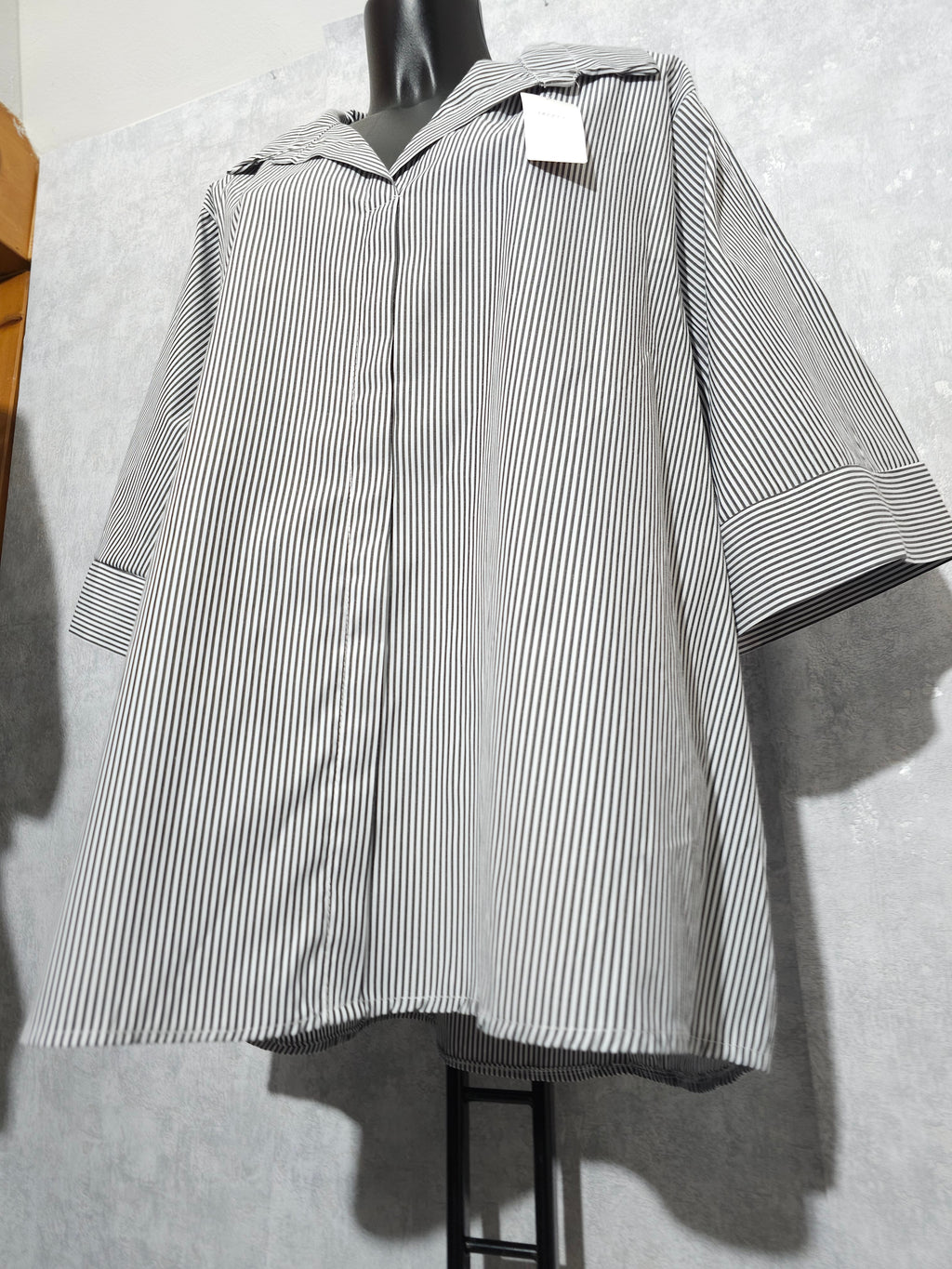 Gestreifte Oversize Bluse / Tunika – Made in Italy bis 3xl