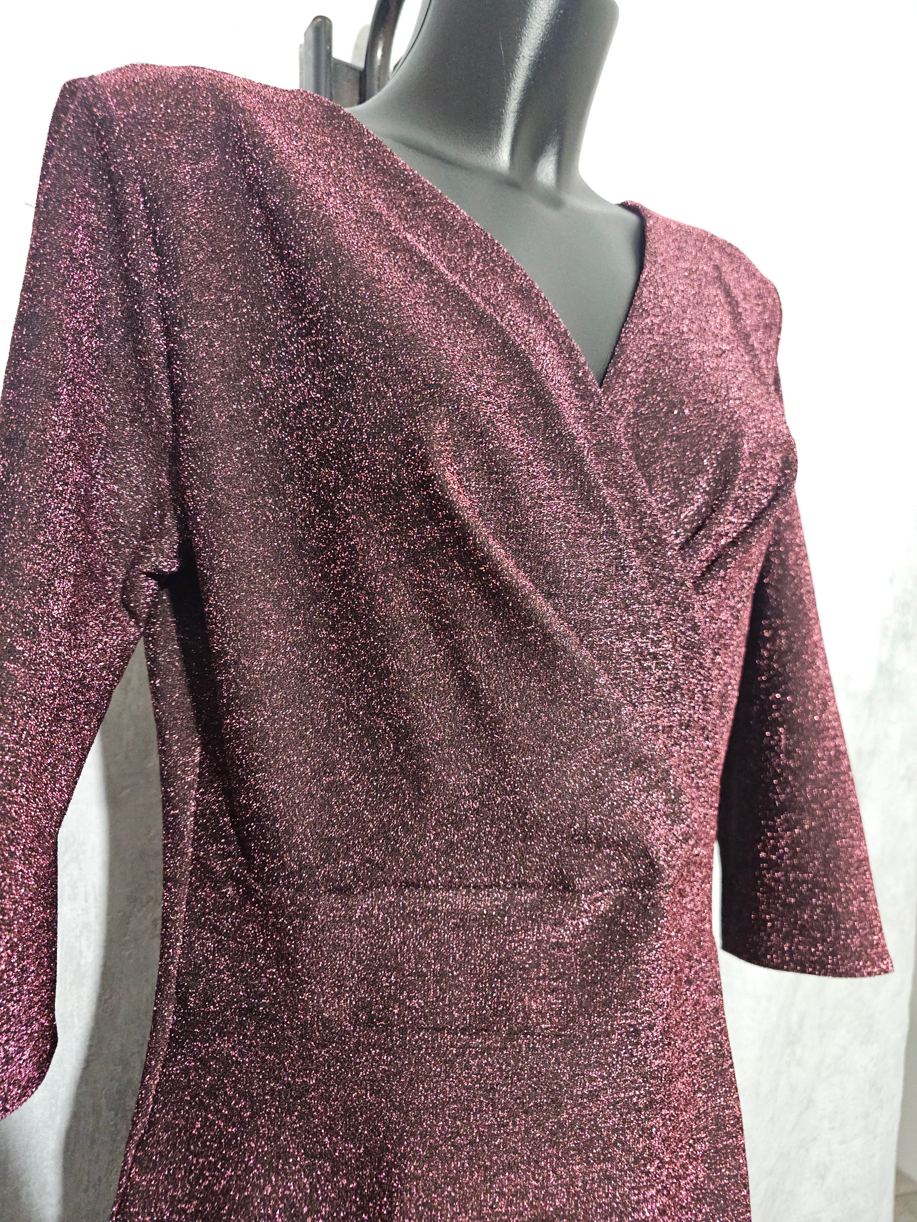 Festliches Glitzerkleid – Rosa | 46 & 52