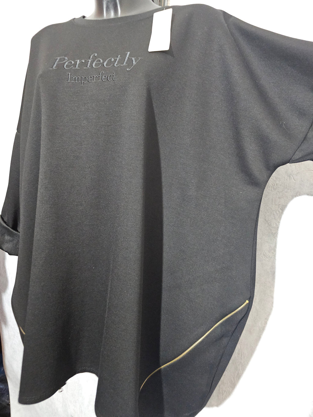 Oversize Tunika “Perfectly Imperfect” – Made in Italy – 3XL–5XL – Weich, Elastisch & Modern