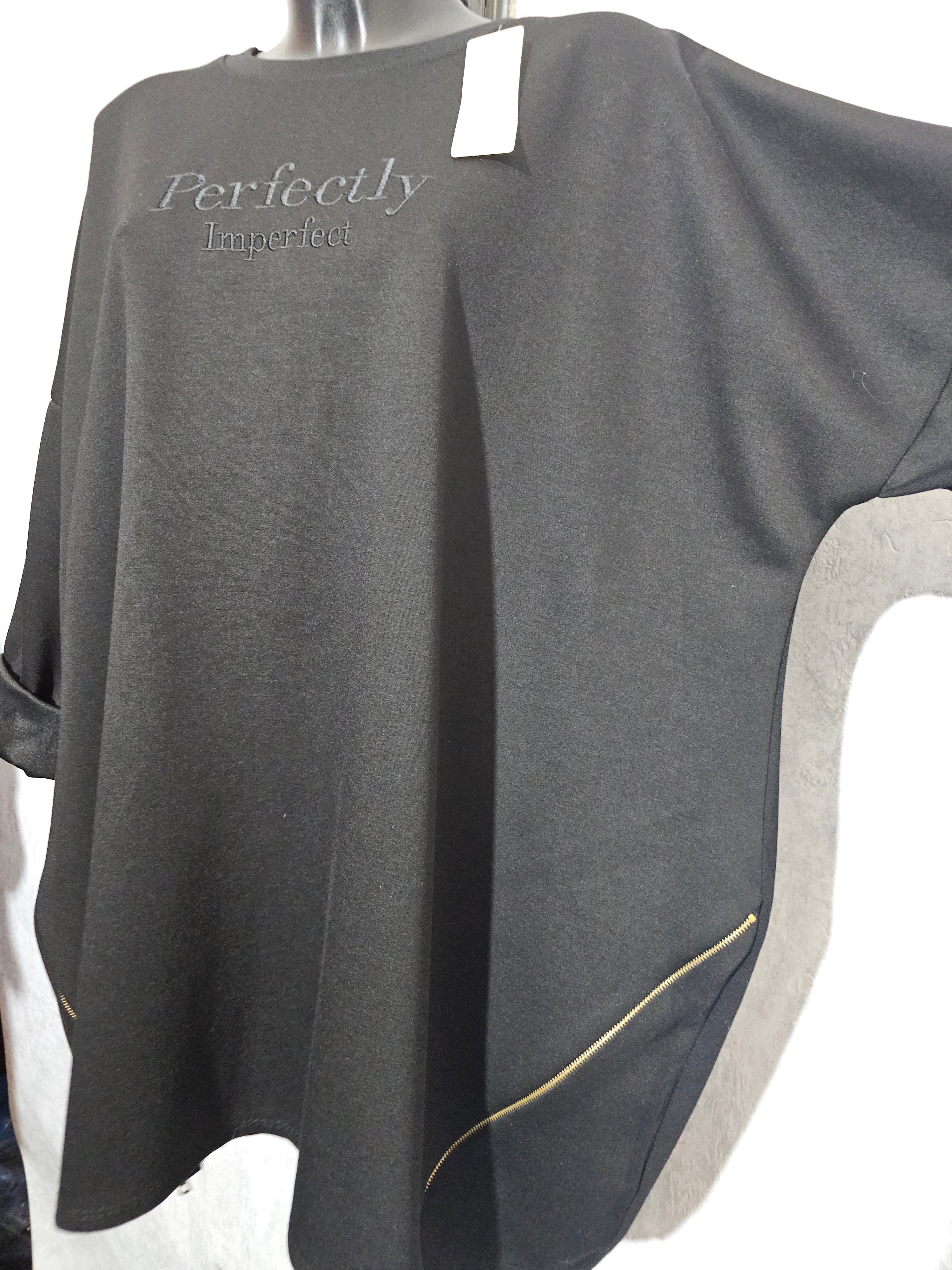 Oversize Tunika “Perfectly Imperfect” – Made in Italy – 3XL–5XL – Weich, Elastisch & Modern