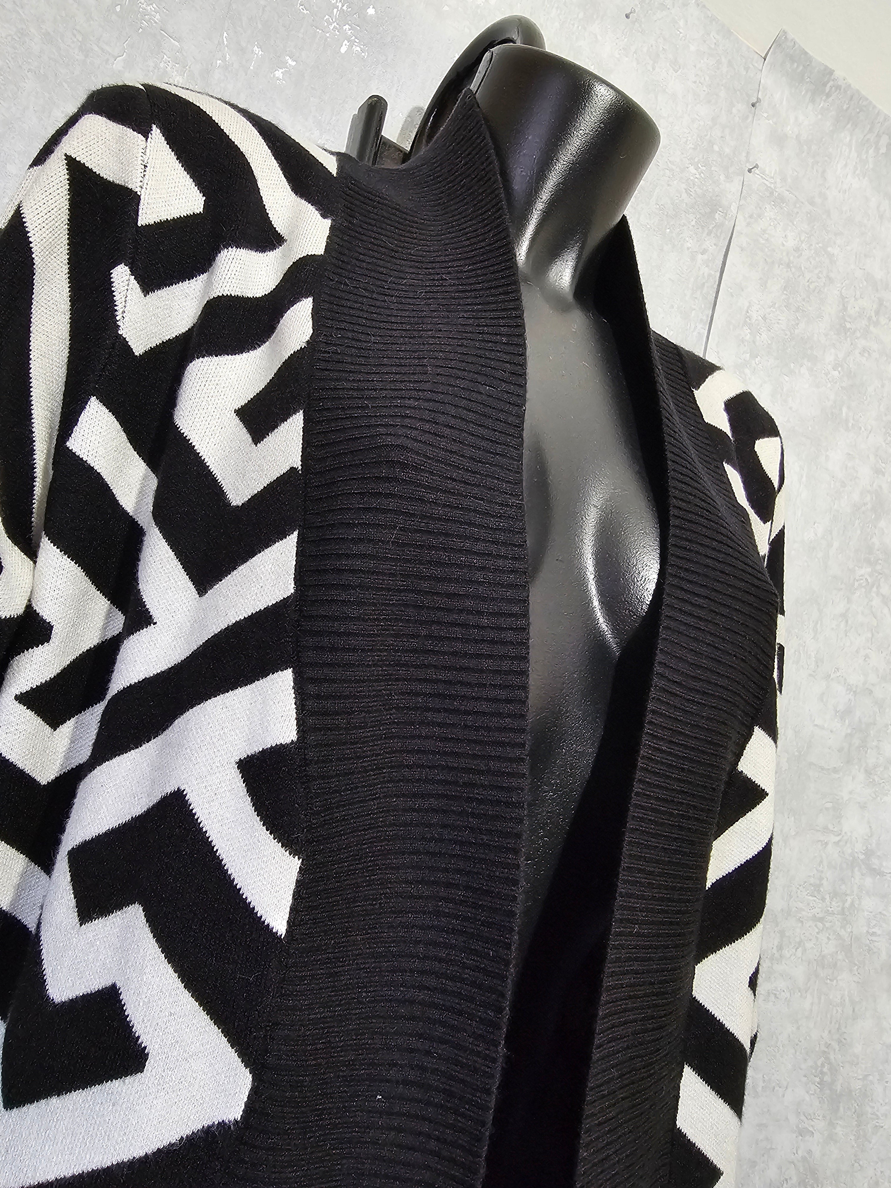 Eleganter langer Cardigan-hochwertig, weich & warm – M/L