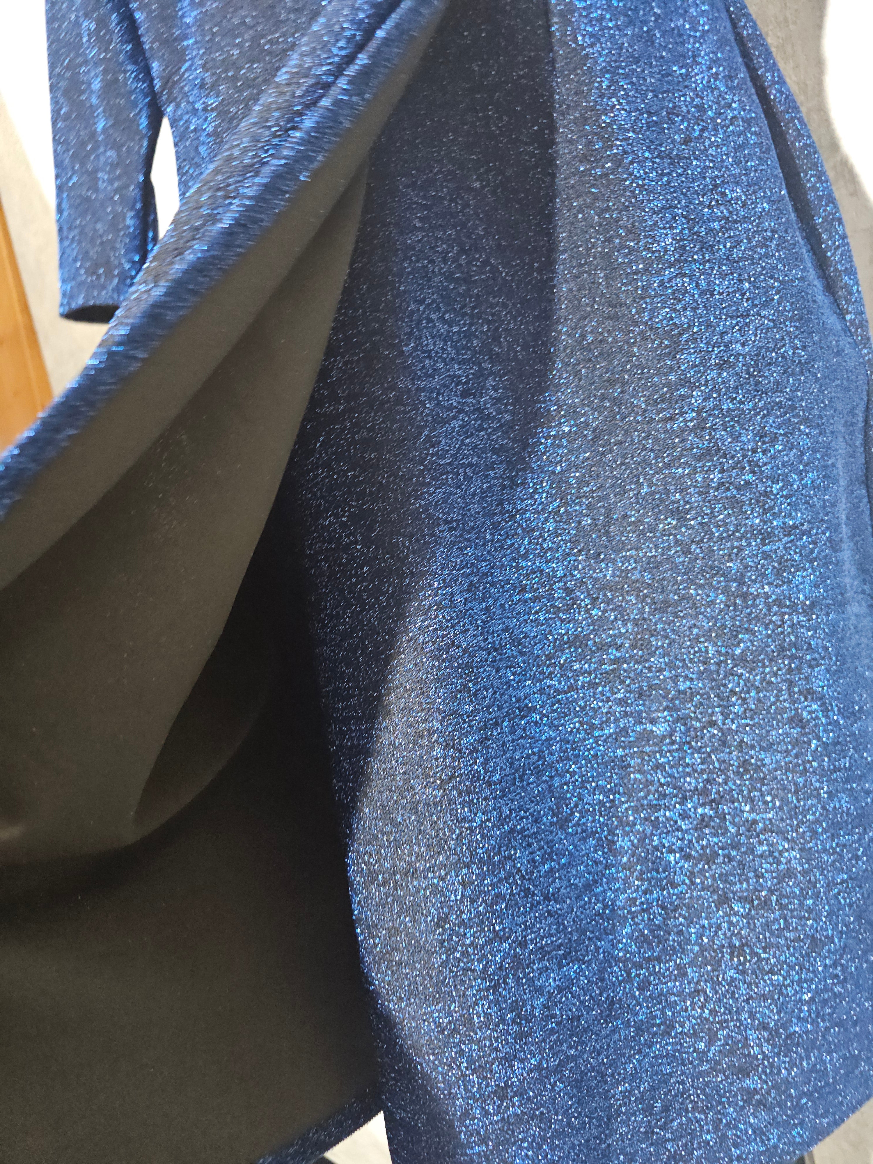 Festliches Glitzerkleid – Blau | 48 & 52