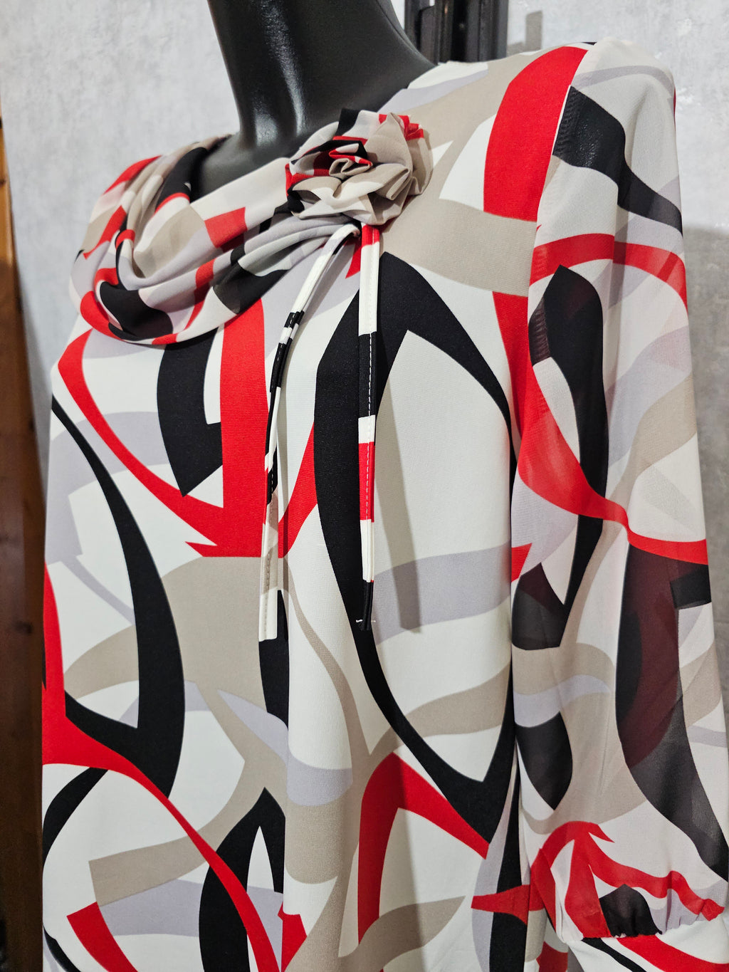 Elegante Damenbluse mit Muster – Lockerer Schnitt | L–4XL