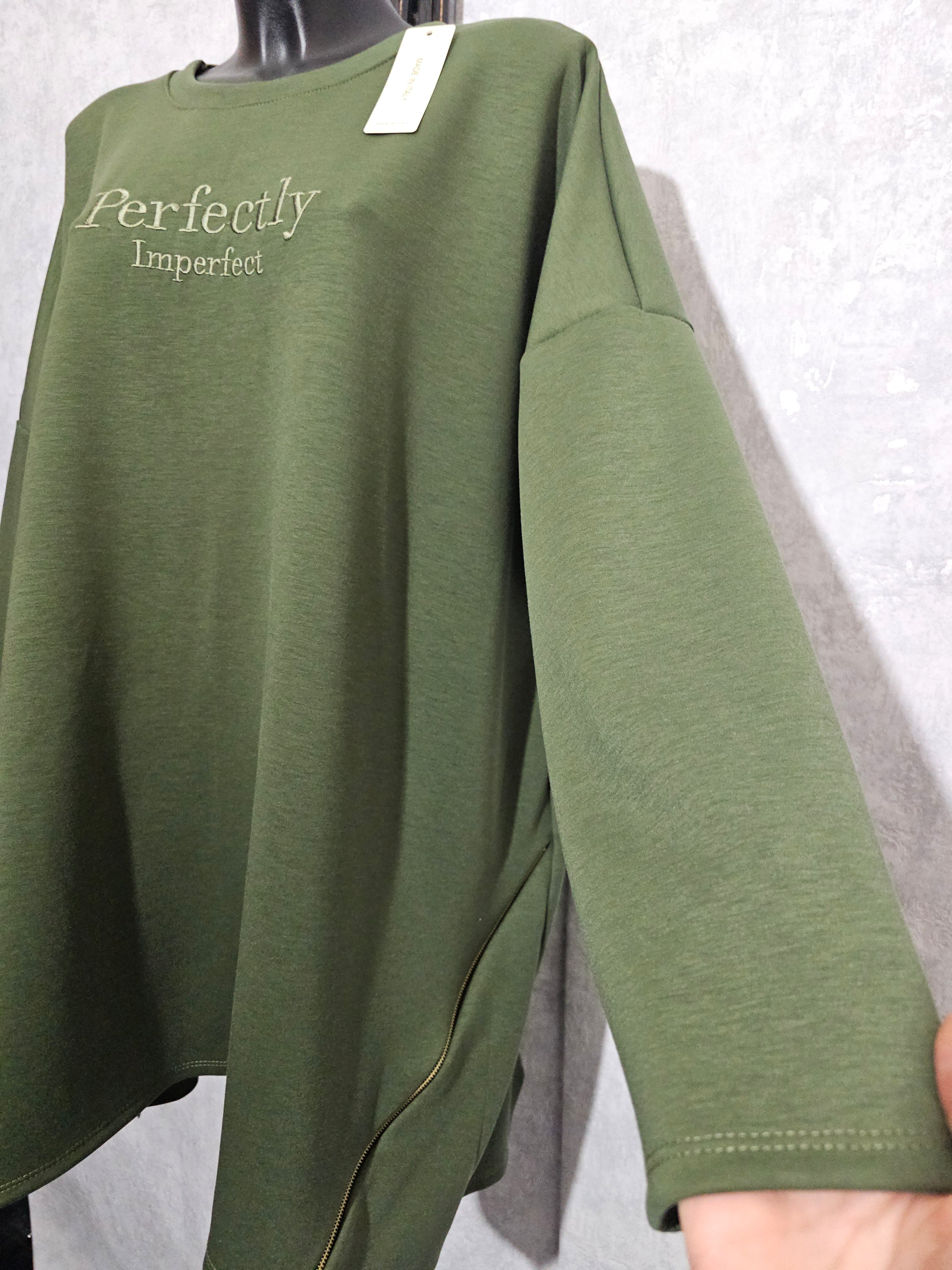 Oversize Tunika “Perfectly Imperfect” – Made in Italy – 3XL–5XL – Weich, Elastisch & Modern