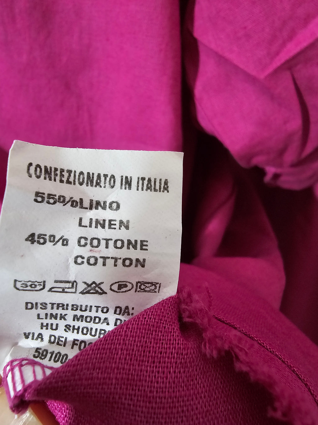 Zweiteiliges Leinen-Baumwoll-Set aus Italien – Oversize Tunika & Weite Hose