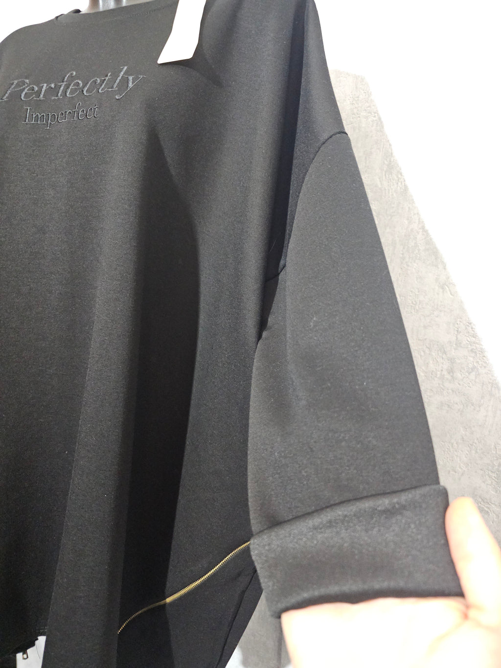 Oversize Tunika “Perfectly Imperfect” – Made in Italy – 3XL–5XL – Weich, Elastisch & Modern