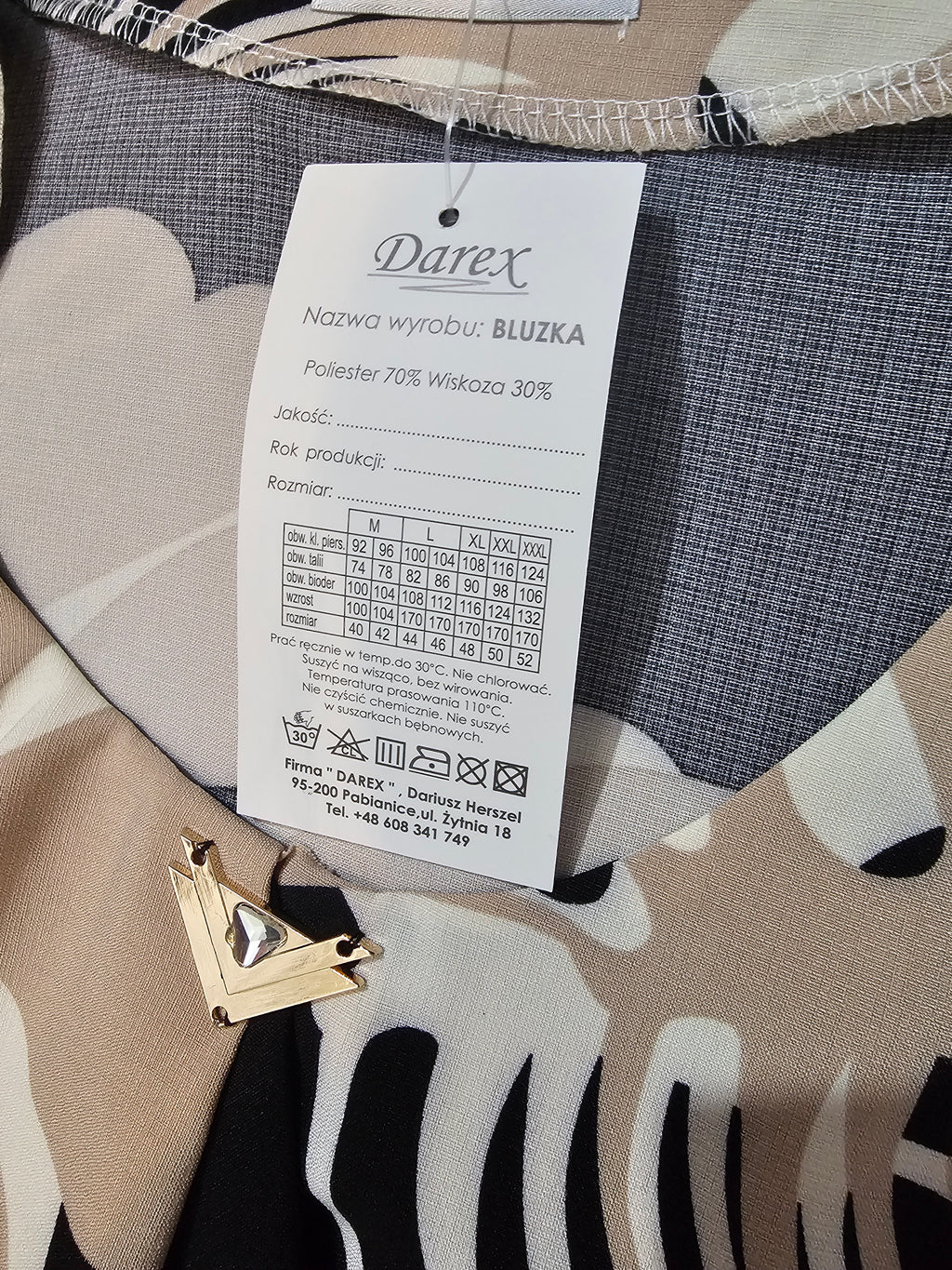 Elegante Damenbluse mit Rüschen – Größe 2XL–6XL