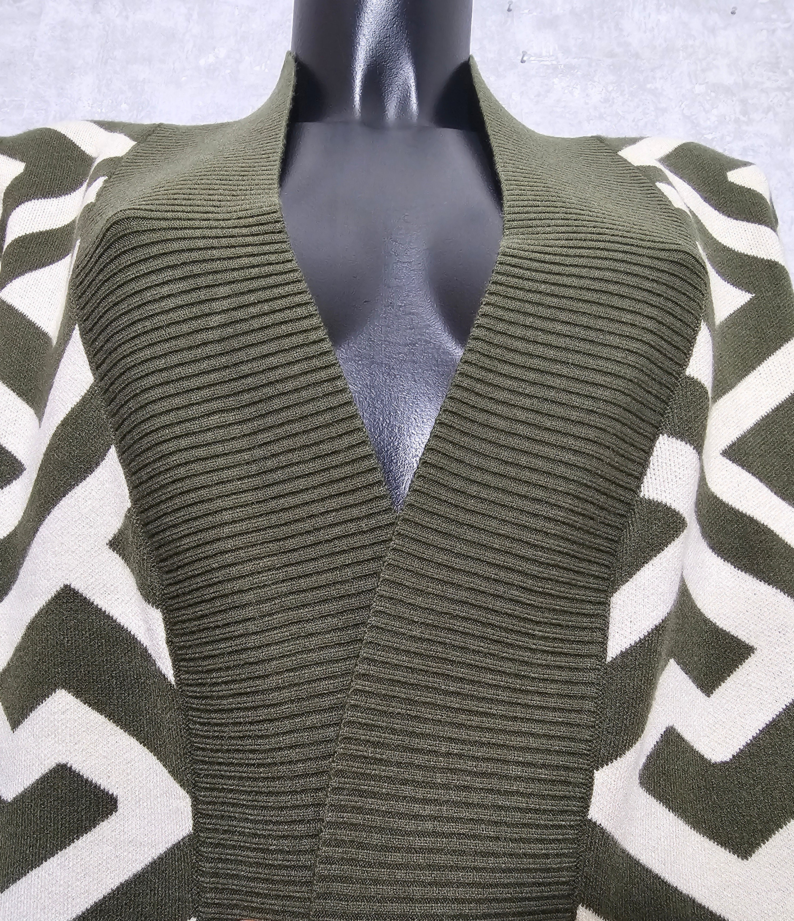 Eleganter langer Cardigan  – hochwertig, weich & warm –  L/XL