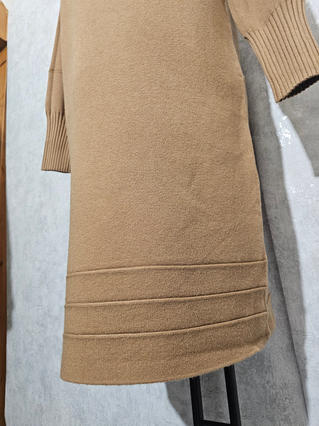 LUNA Knit Dress – Cashmere Mix | Warm Camel Brown | XL/XXL