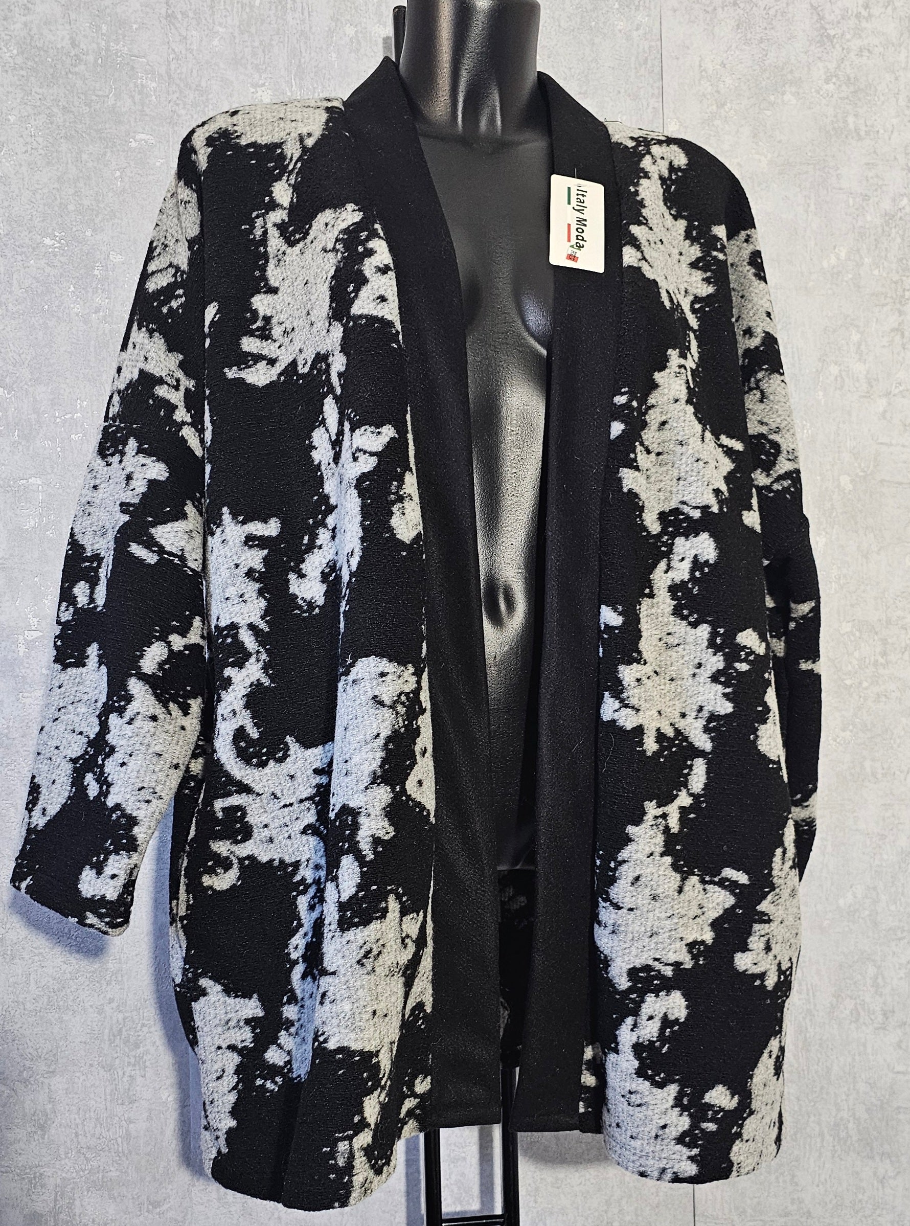 Oversize Cardigan mit Wolle – Made in Italy | Damen Strickjacke Plus Size