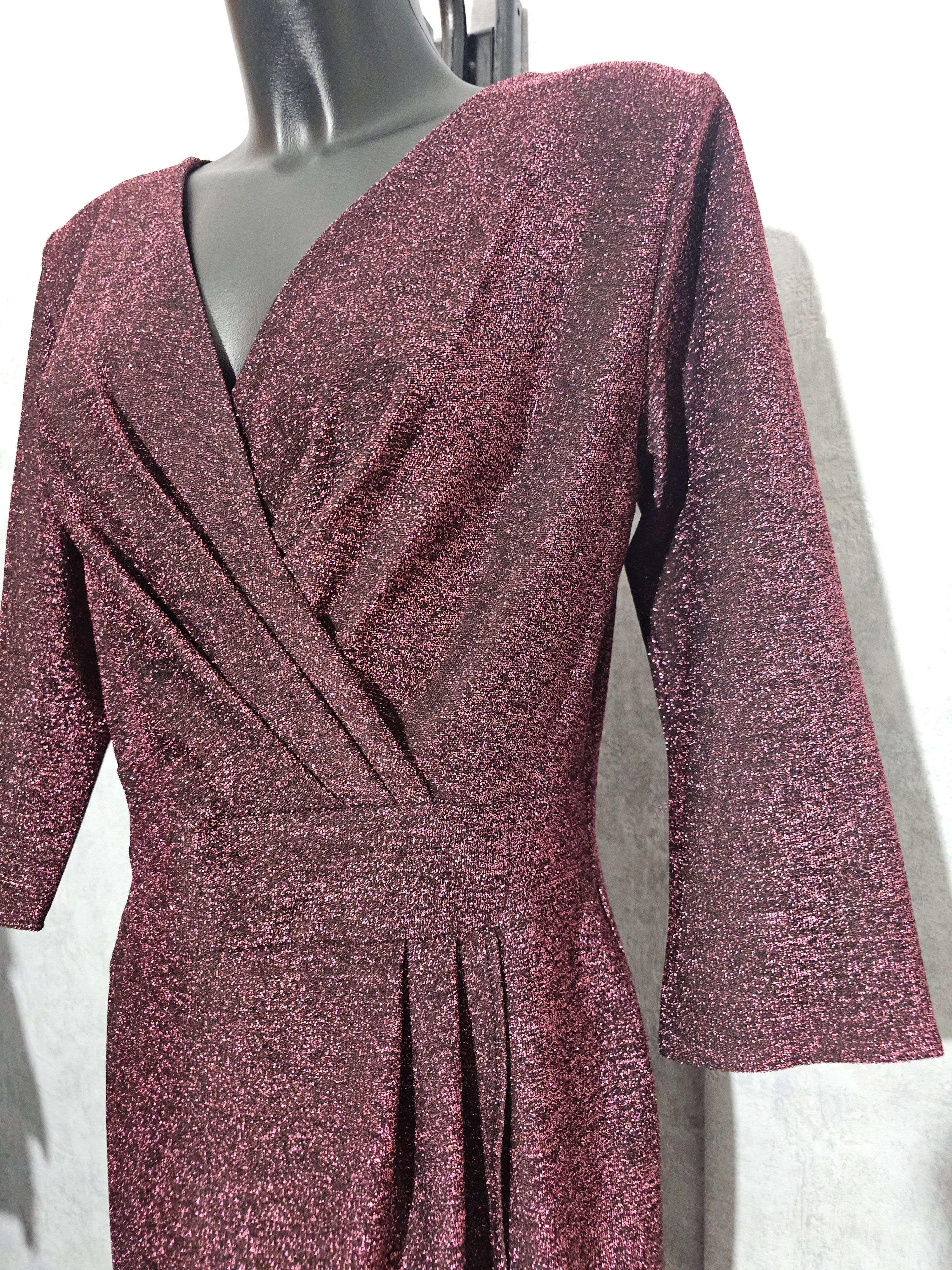 Festliches Glitzerkleid – Rosa | 46 & 52