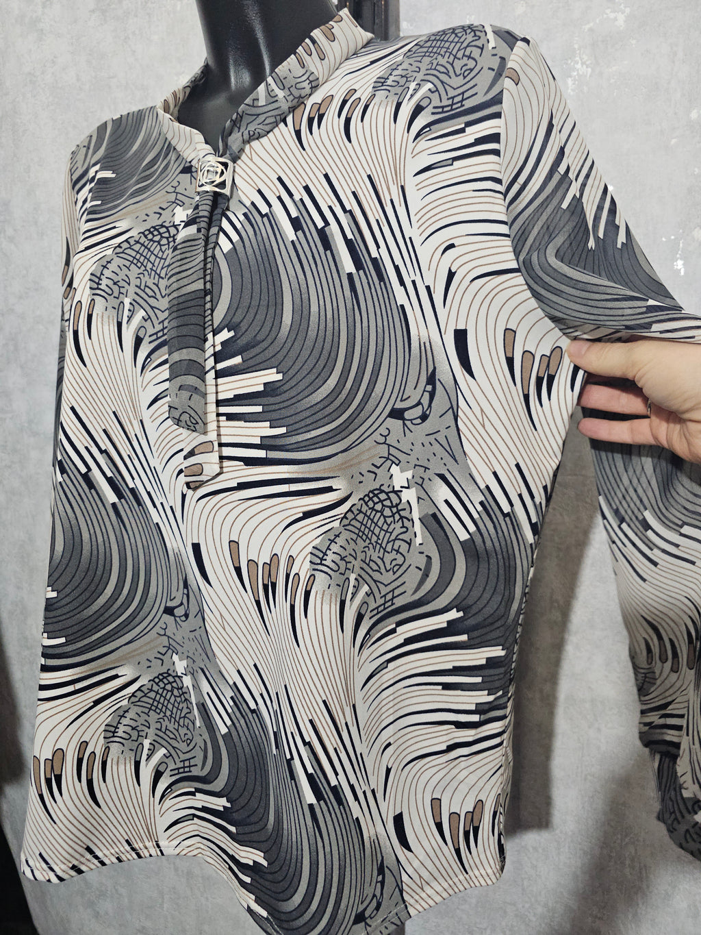 Elegante Damenbluse DALIA  – Made in Polen L-4XL