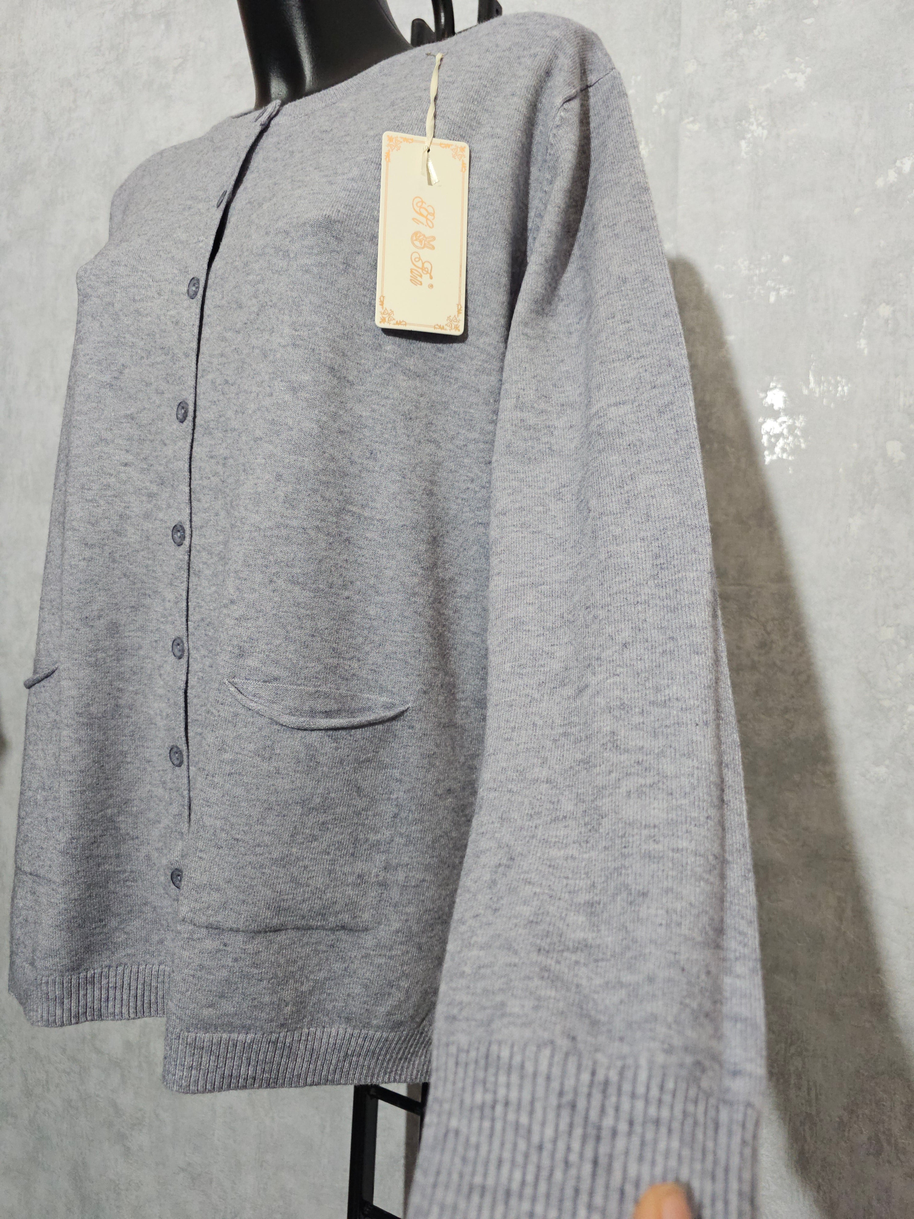 Luxus Cashmere-Mix Cardigan – Weiche Oversize Strickjacke mit Knöpfen – Plus Size XXL XXXL