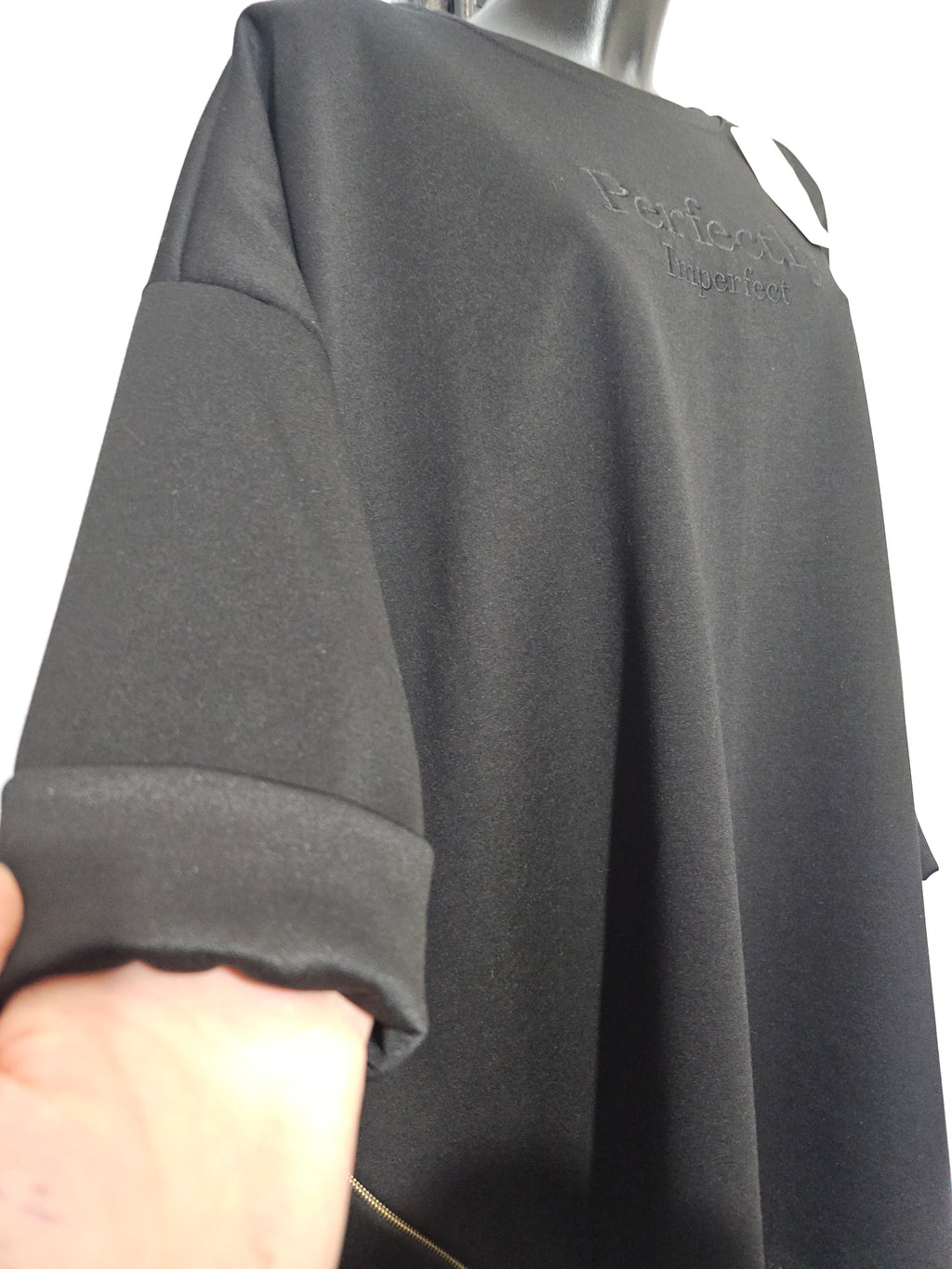 Oversize Tunika “Perfectly Imperfect” – Made in Italy – 3XL–5XL – Weich, Elastisch & Modern