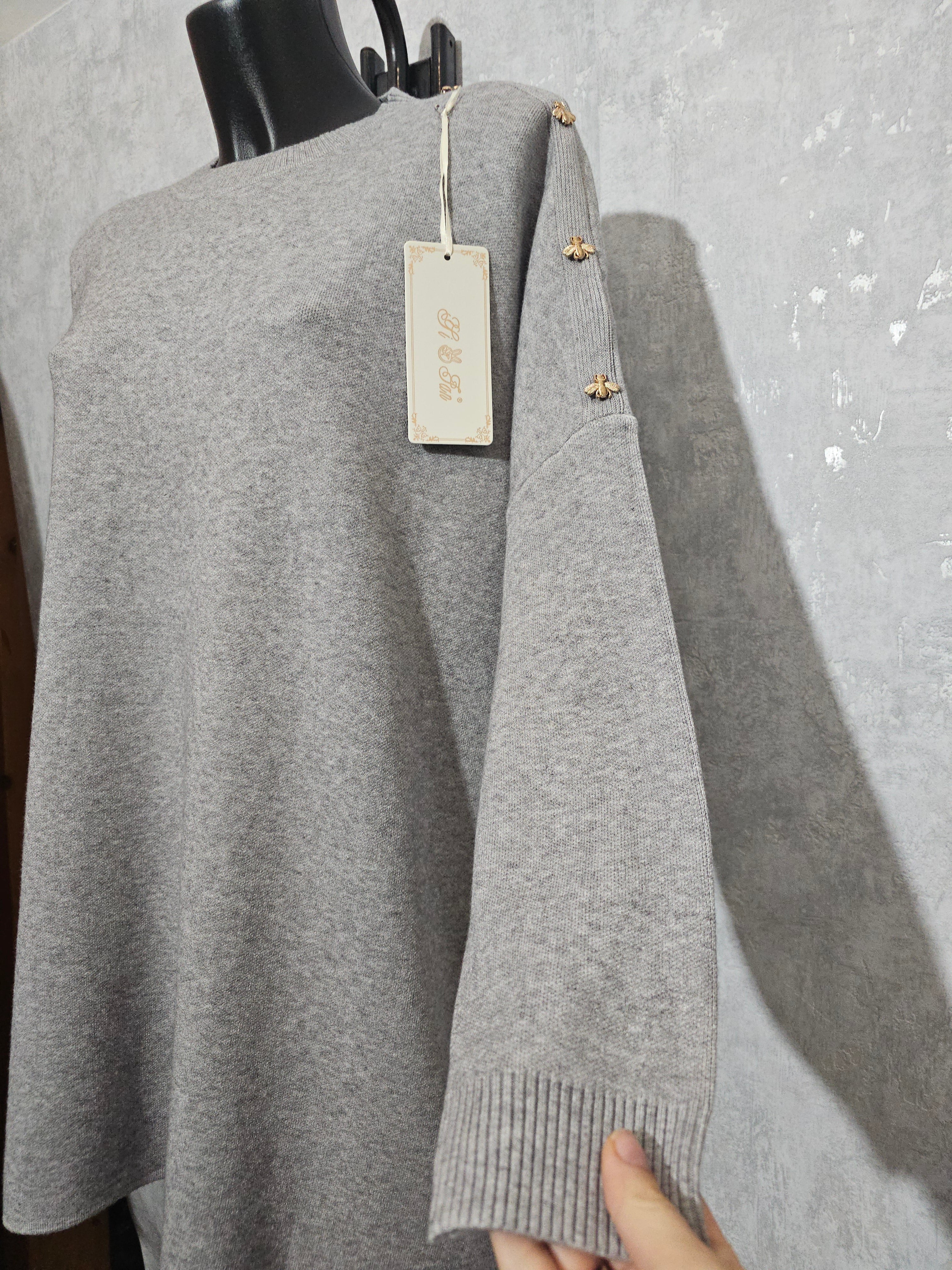 Damen Pullover oversize
Weiche Strick Tunika
Winter Pullover Warm
L/XL