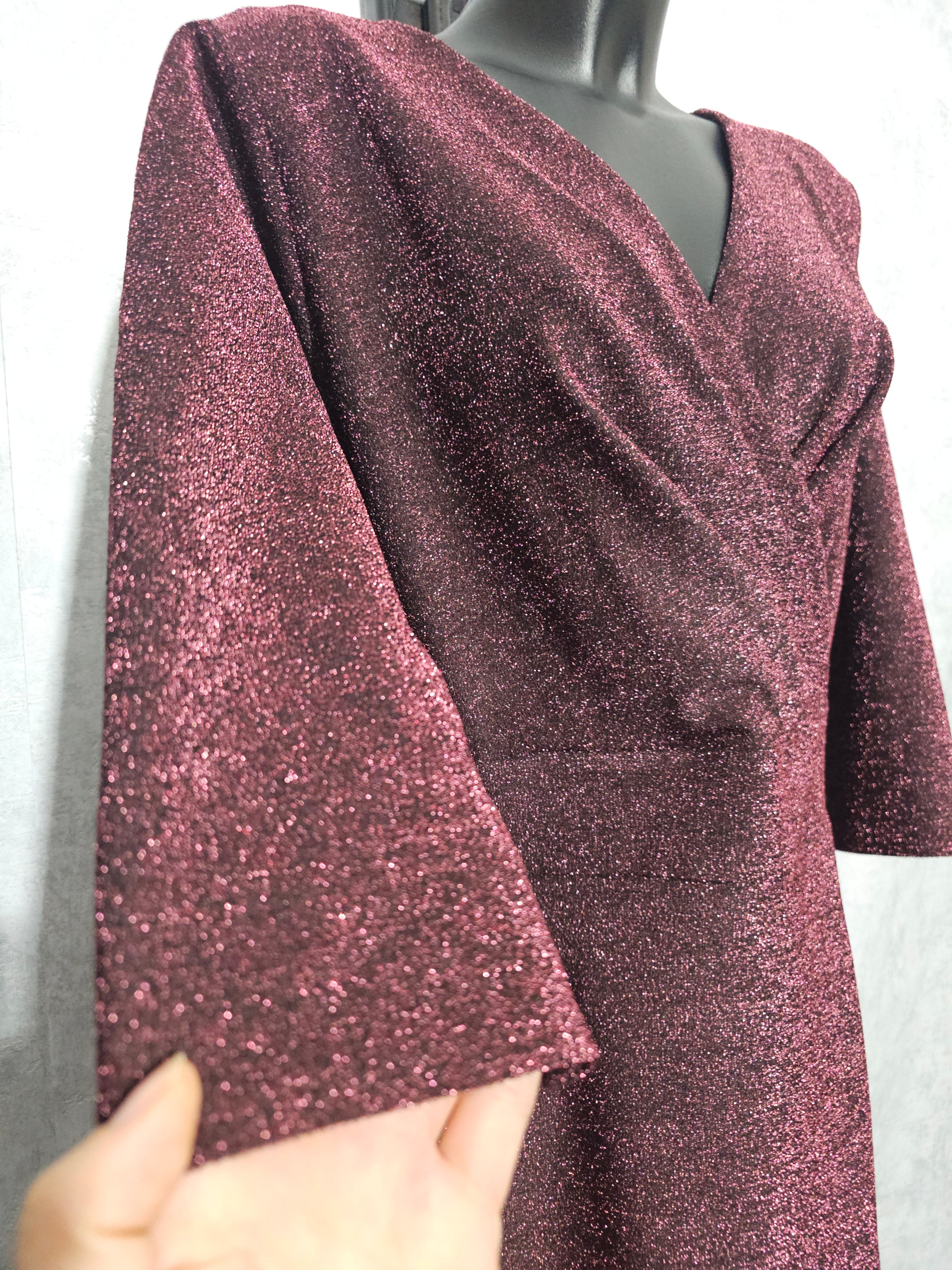 Festliches Glitzerkleid – Rosa | 46 & 52